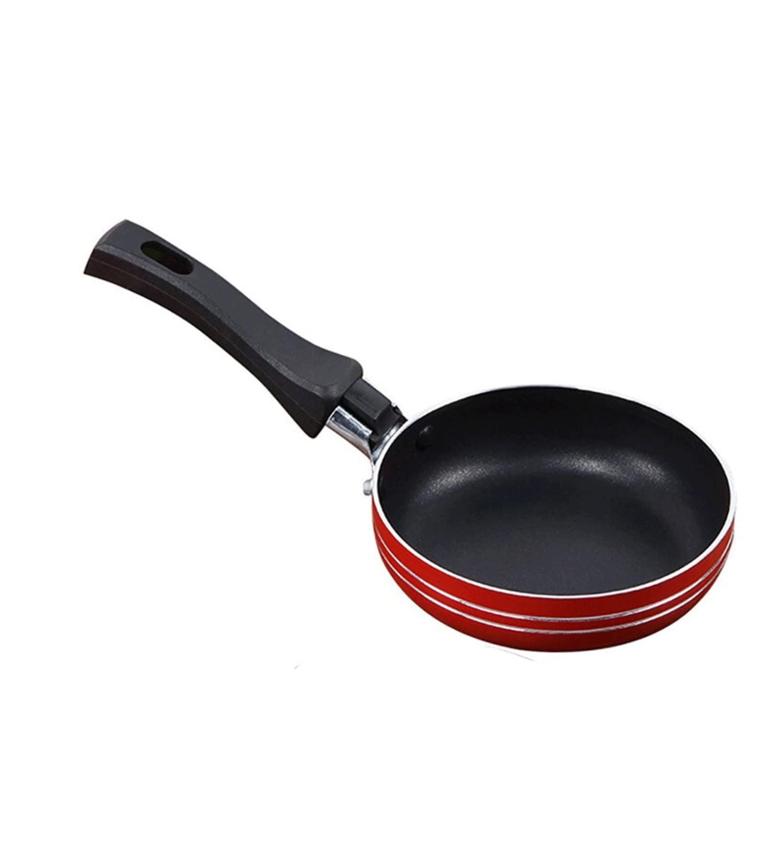TABKER Pans Mini Frying Non-Stick Pan Fried Egg Steak Flat-Bottomed Small Frying Pan Kitchen Cooking Cookware Breakfast Utensils (Color : Red) - Buy Online on GoSupps.com