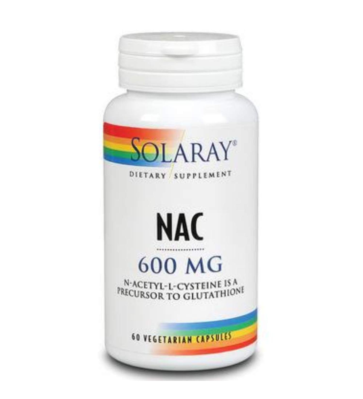 Solaray NAC N-Acetyl-L-Cysteine Supplement 600 mg 60 Count