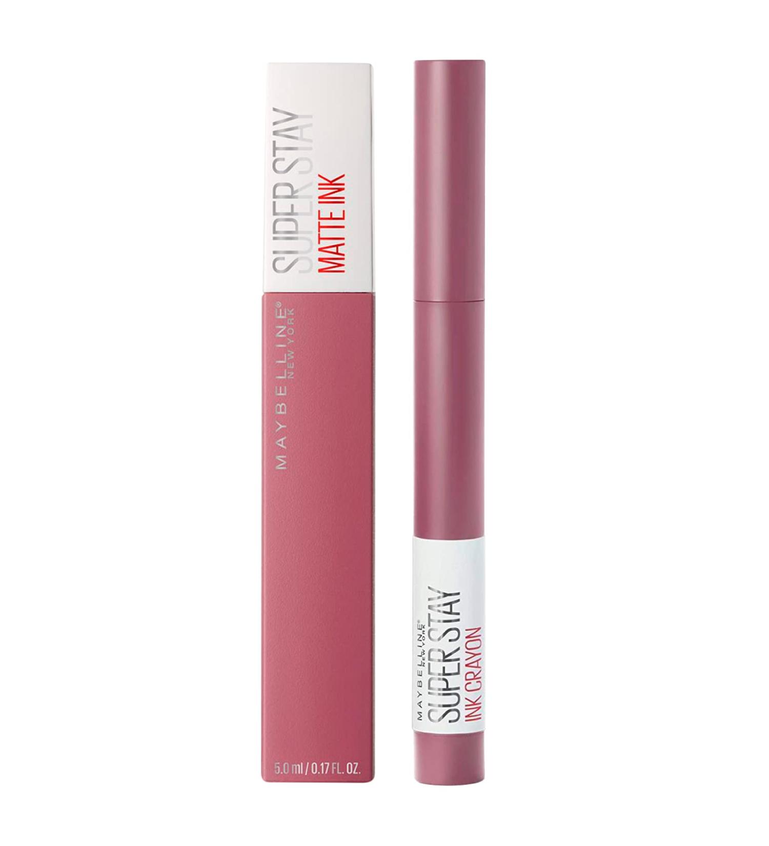 Shop Maybelline New York Superstay Kit: Matte Ink Lip Tint & Ink Crayon - Global Shipping Available - Buy Online on GoSupps.com