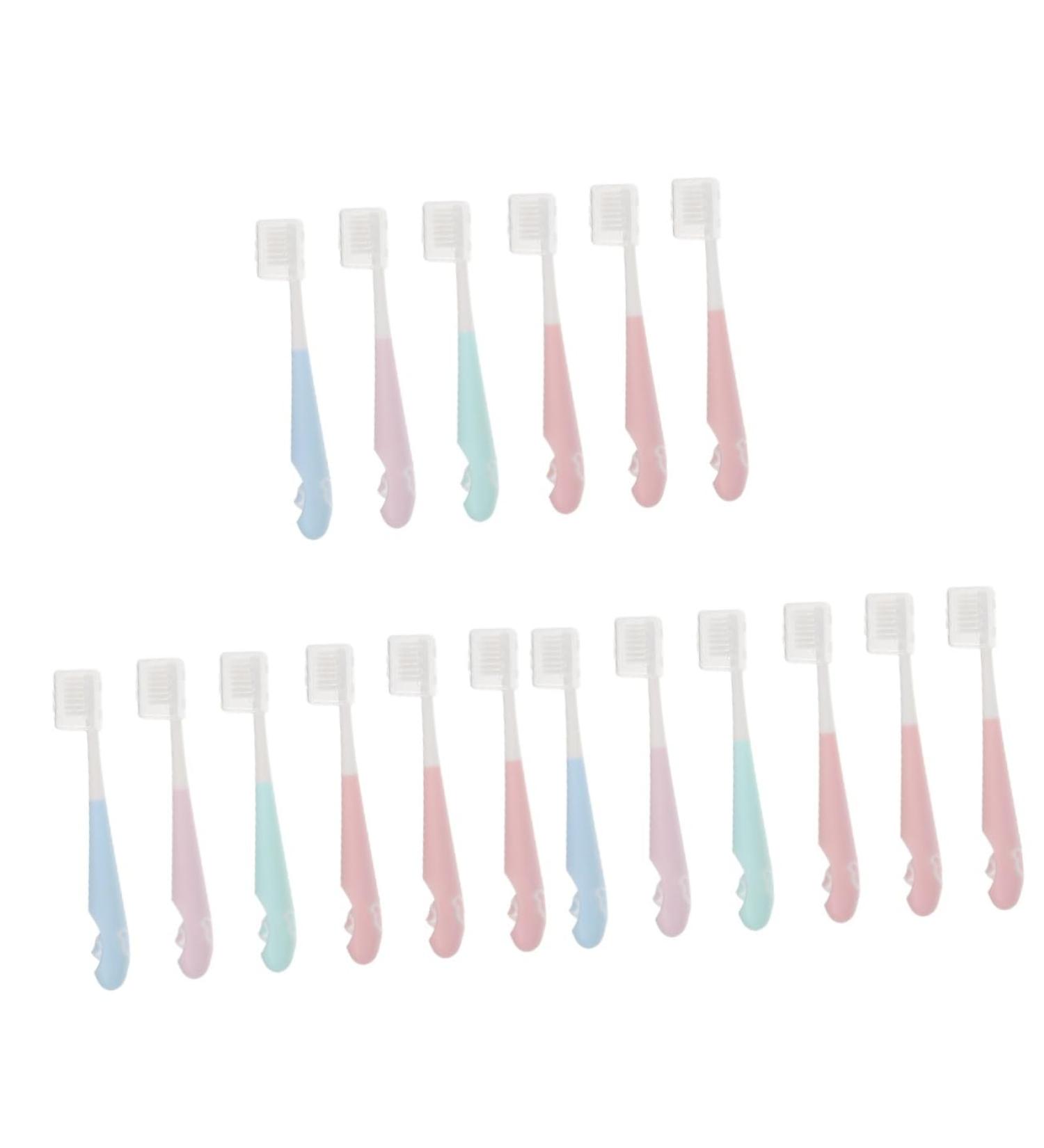 Mobestech 3-Pack Children's Toothbrushes - Soft Bristles for Gentle Cleaning | Toddler-Friendly Colors | Household Cleaning Devices - Buy Online on GoSupps.com
