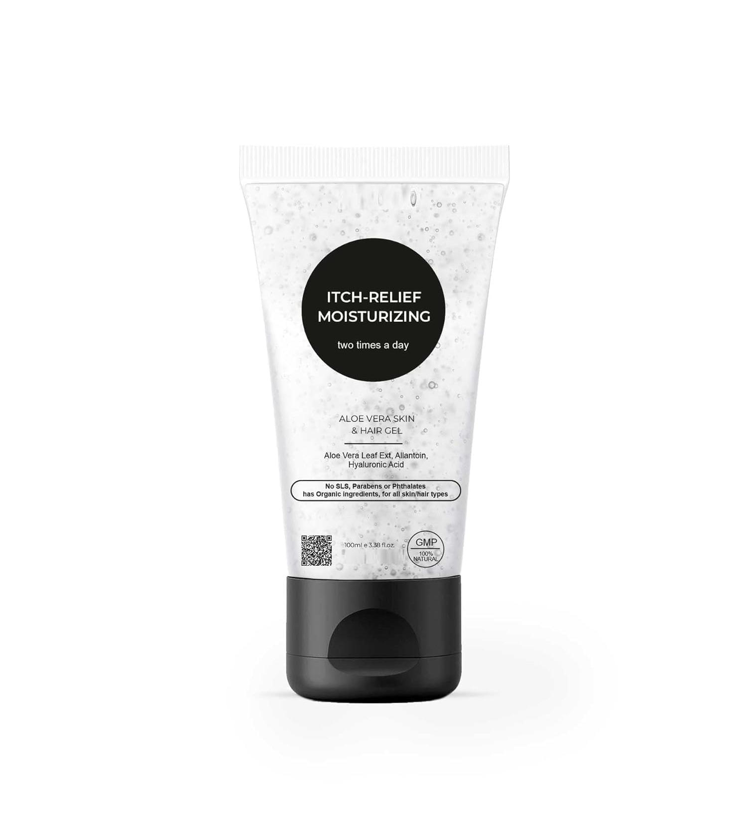 aj Moisturizing Aloe Vera Skin & Hair Gel for Hydrated & Glowing Skin 100ml (Pack of 1)
