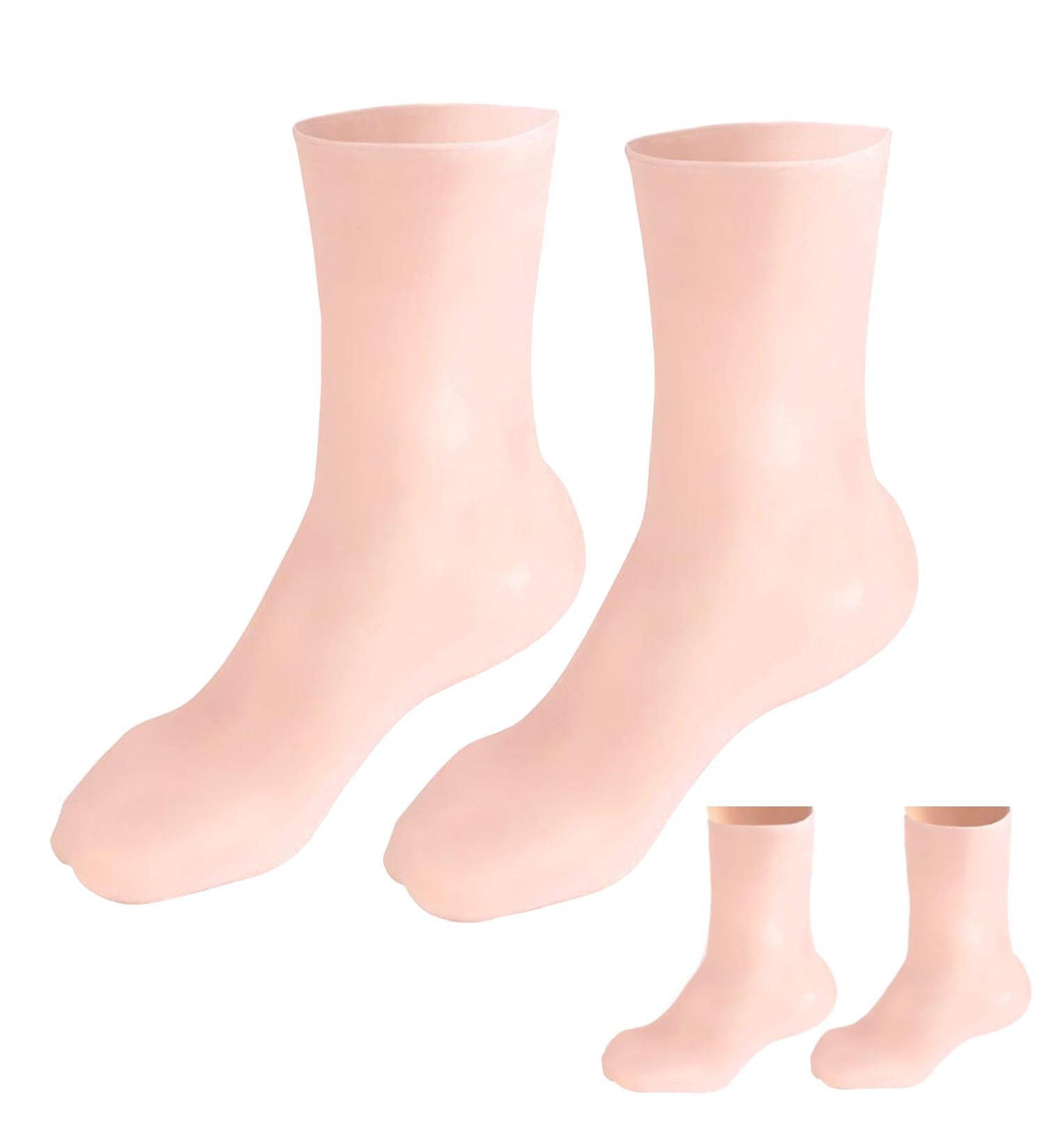 Moisturising Silicone Gel Socks for Women | Spa Pedicure Aloe Socks | Repair Dry Cracked Feet | Soften Rough Skin - Buy Online on GoSupps.com