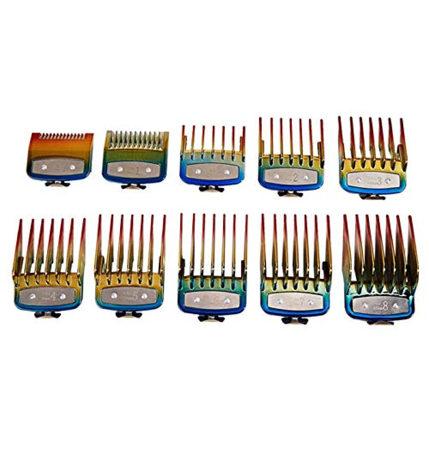 korvre 10PCS Professional Hair Clipper Metal Clip Guides Limit Combs Guards for Clippers - Buy Online on GoSupps.com
