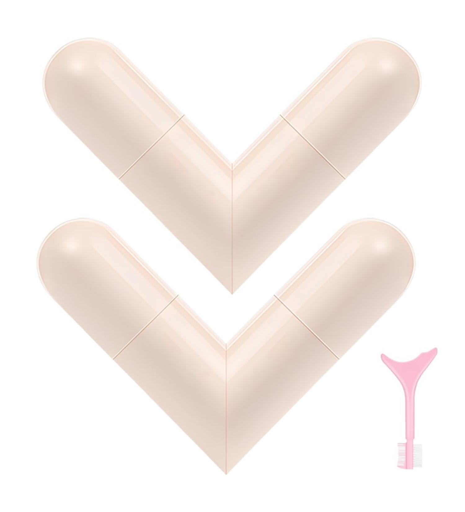 OIXYAZ OIXYA Set of 2 Eye Pencils Set of Gel Eye Pencils Foldable Eye Stencils Natural Eyelash Stamp Long Lasting Eyeliner Black & Brown - Buy Online on GoSupps.com