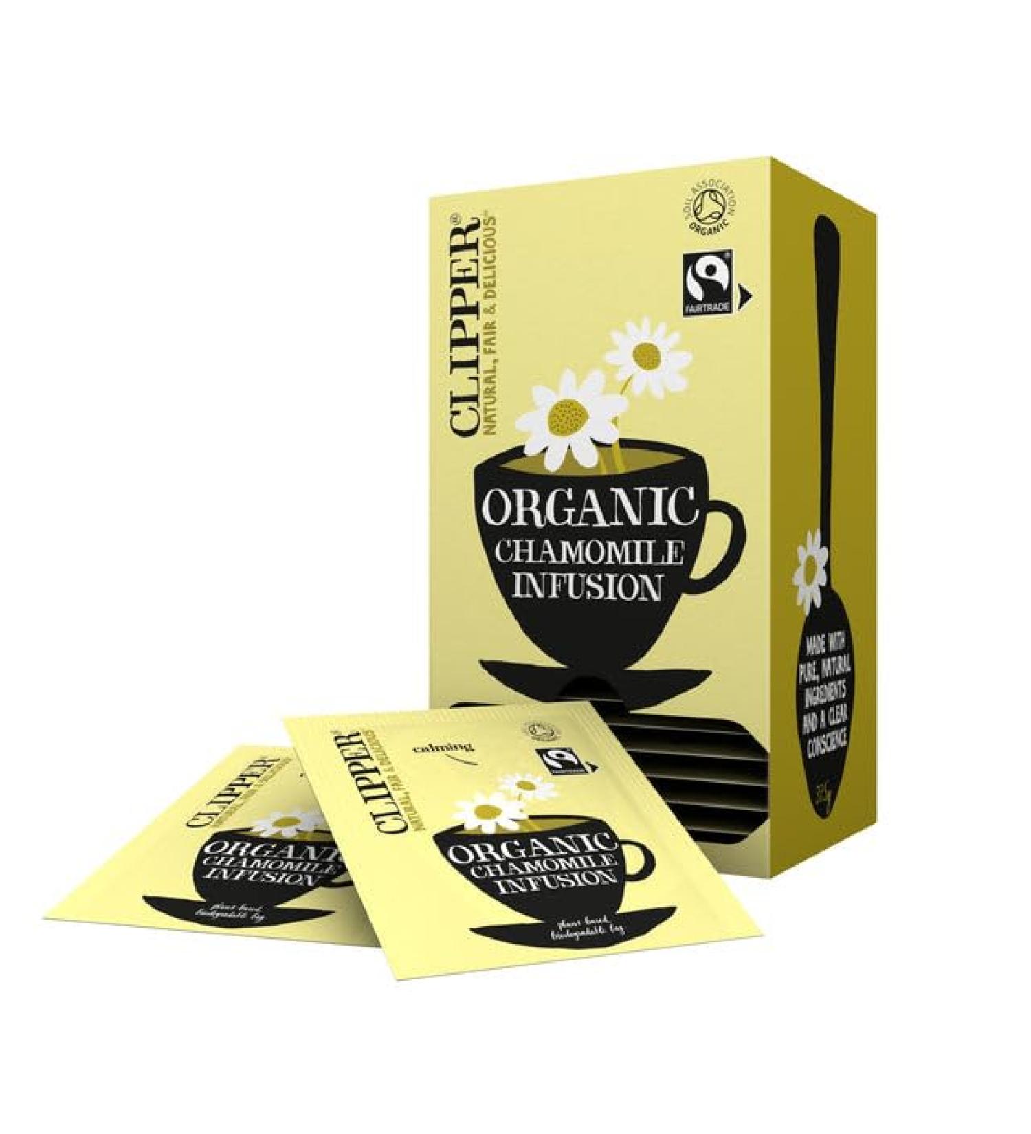 Tea clipper infusion chamomile organic 6 pieces