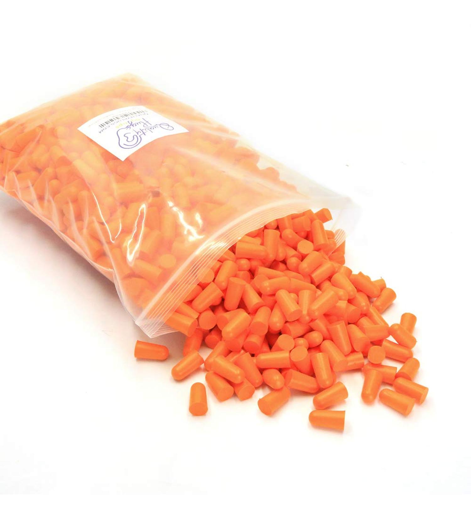 500 Pair 32 dB Disposable Foam Ear Plugs - Noise Cancelling Sound Blocking Soft Ear Plugs Dispenser Refill - Orange - Buy Online on GoSupps.com