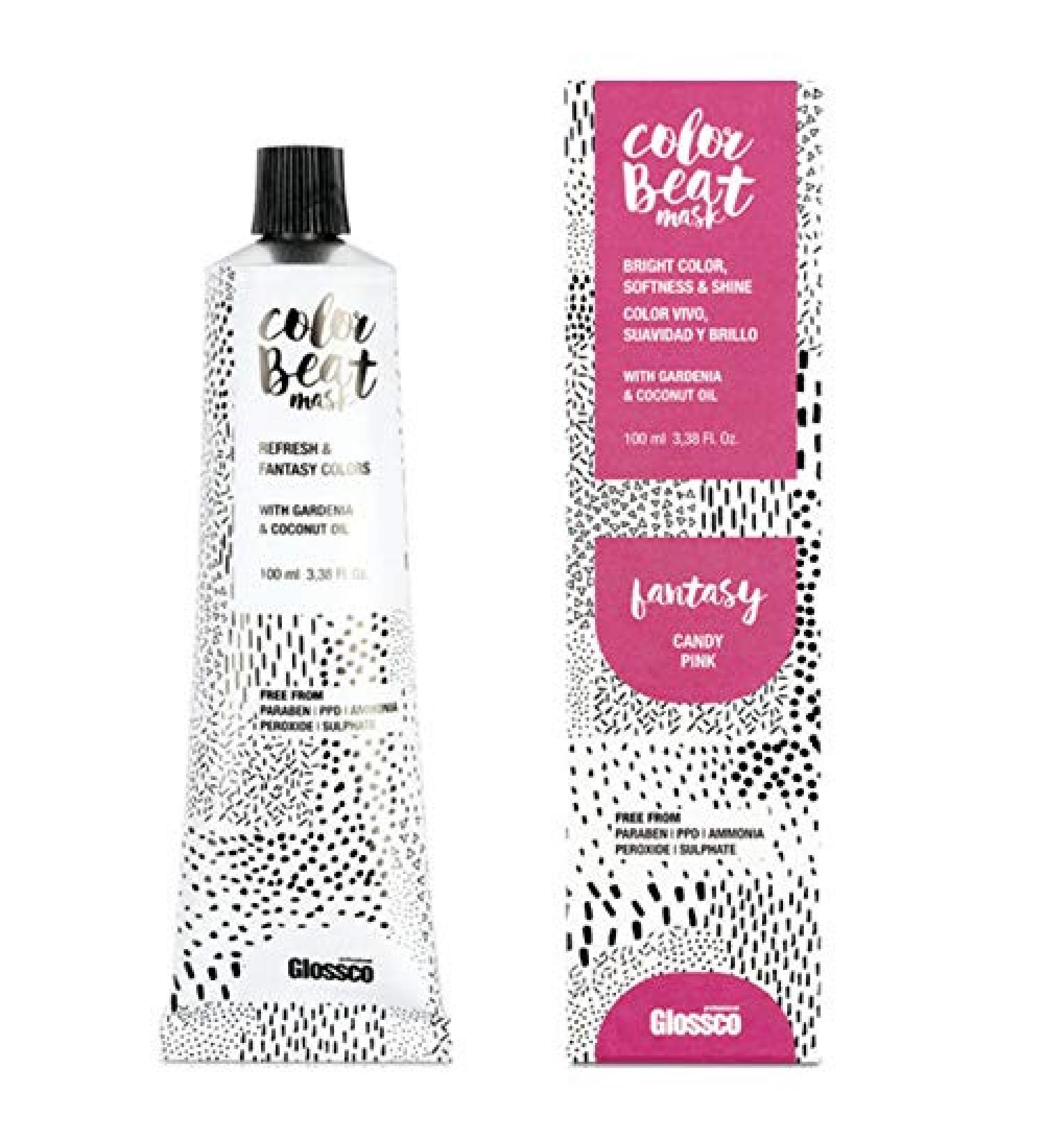  Glossco Glossco Semi-Permanent Hair Colour Mask in Pink Cream 100 ml - Buy Online on GoSupps.com