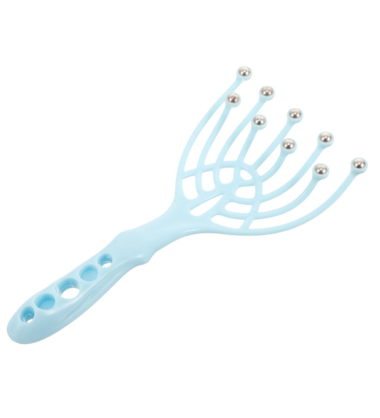 Fomiyes Head Massage Darts - Scalp Washer & Hair Care Device | Multi-Purpose Travel Container | Sky Blue 20x9.5cm - Buy Online on GoSupps.com