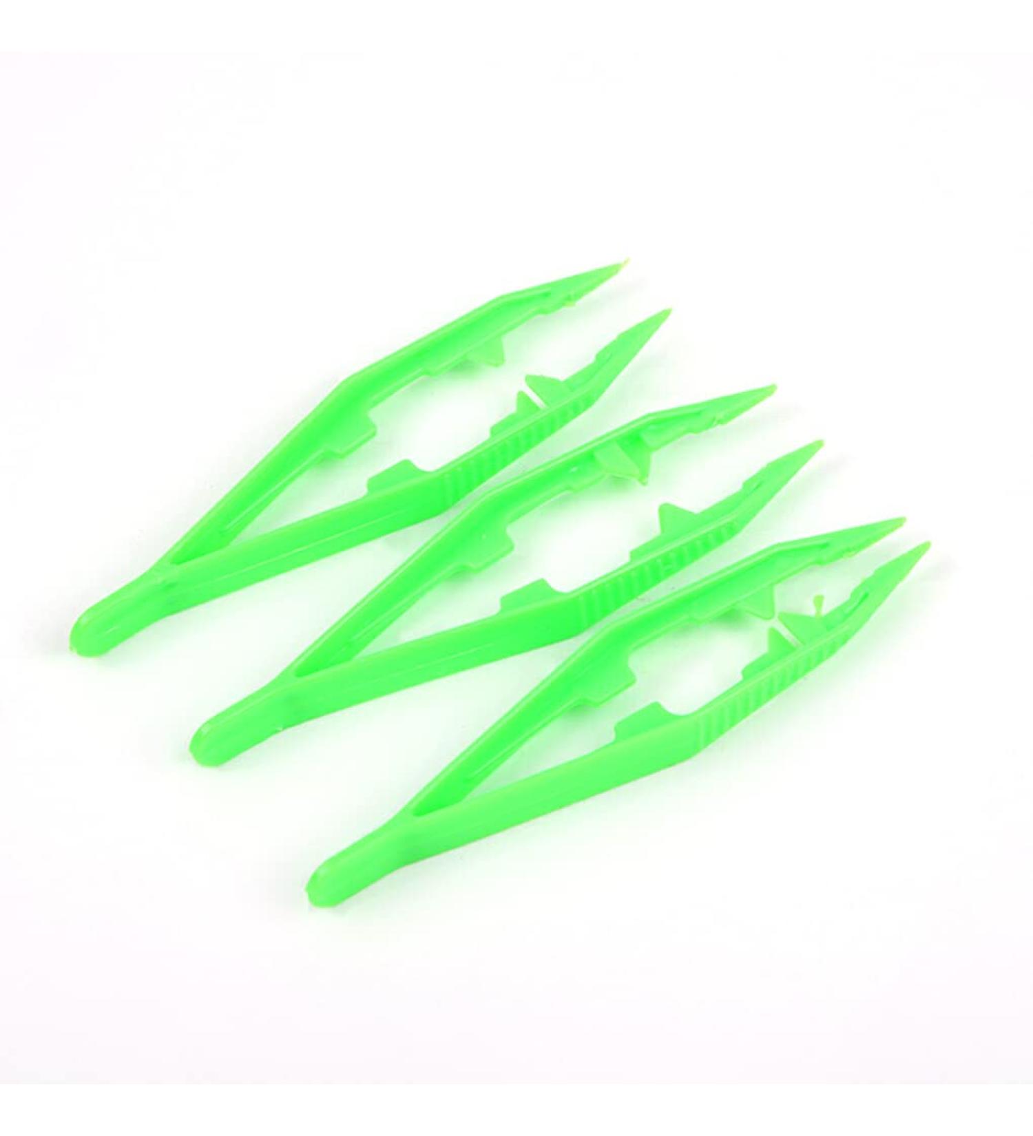 Guangcailun 3 Pieces Colorful Disposable Tweezers Set - Green Clip Tool & Toy Scissors for Precise Handling | International Shipping Available - Buy Online on GoSupps.com