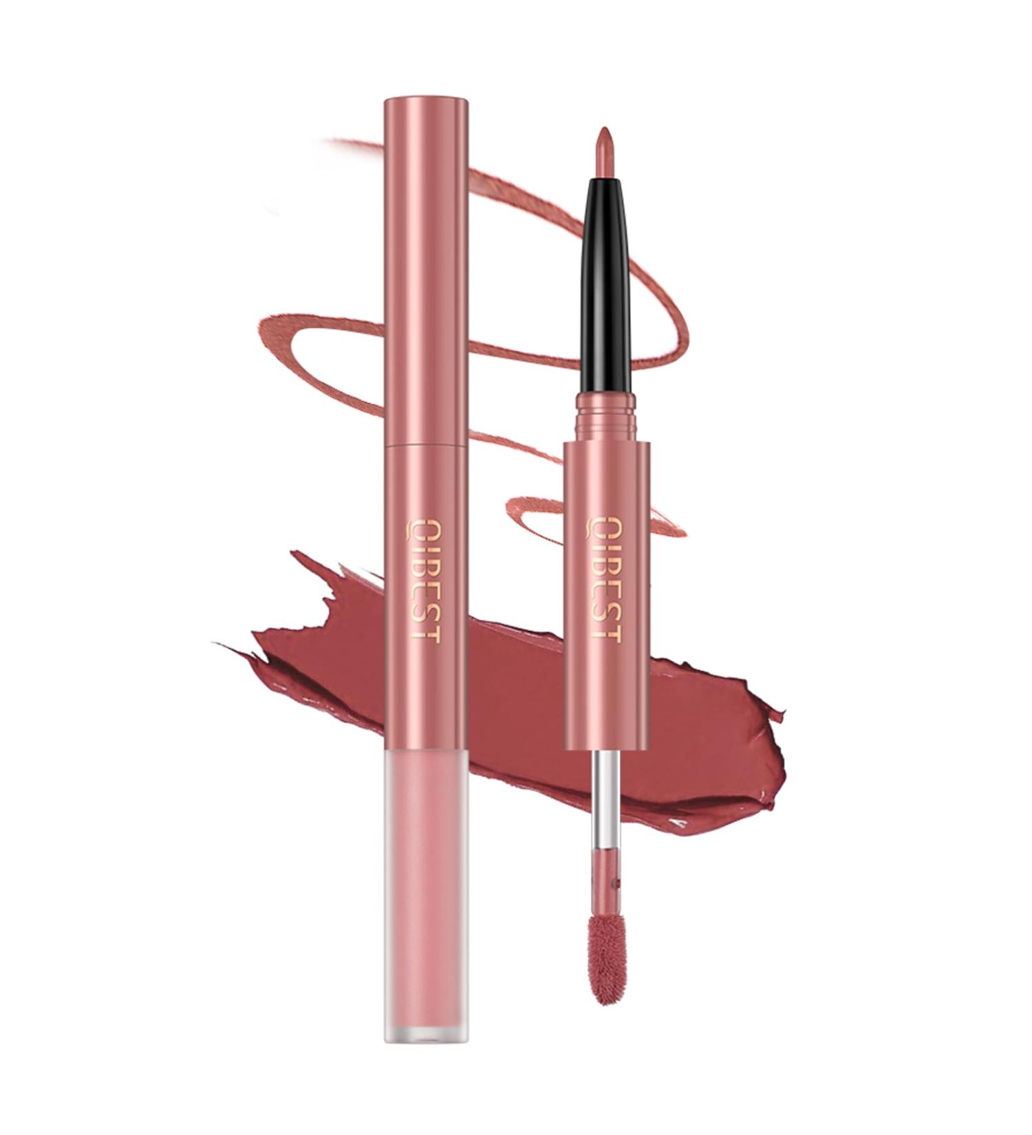 HERBENJOY Nude Lip Liner and Lipstick Set | Vegan & Cruelty-Free Makeup for Long-Lasting Matte Finish - Precision Defined Lip Liner for Women and Girls (01#) - Buy Online on GoSupps.com