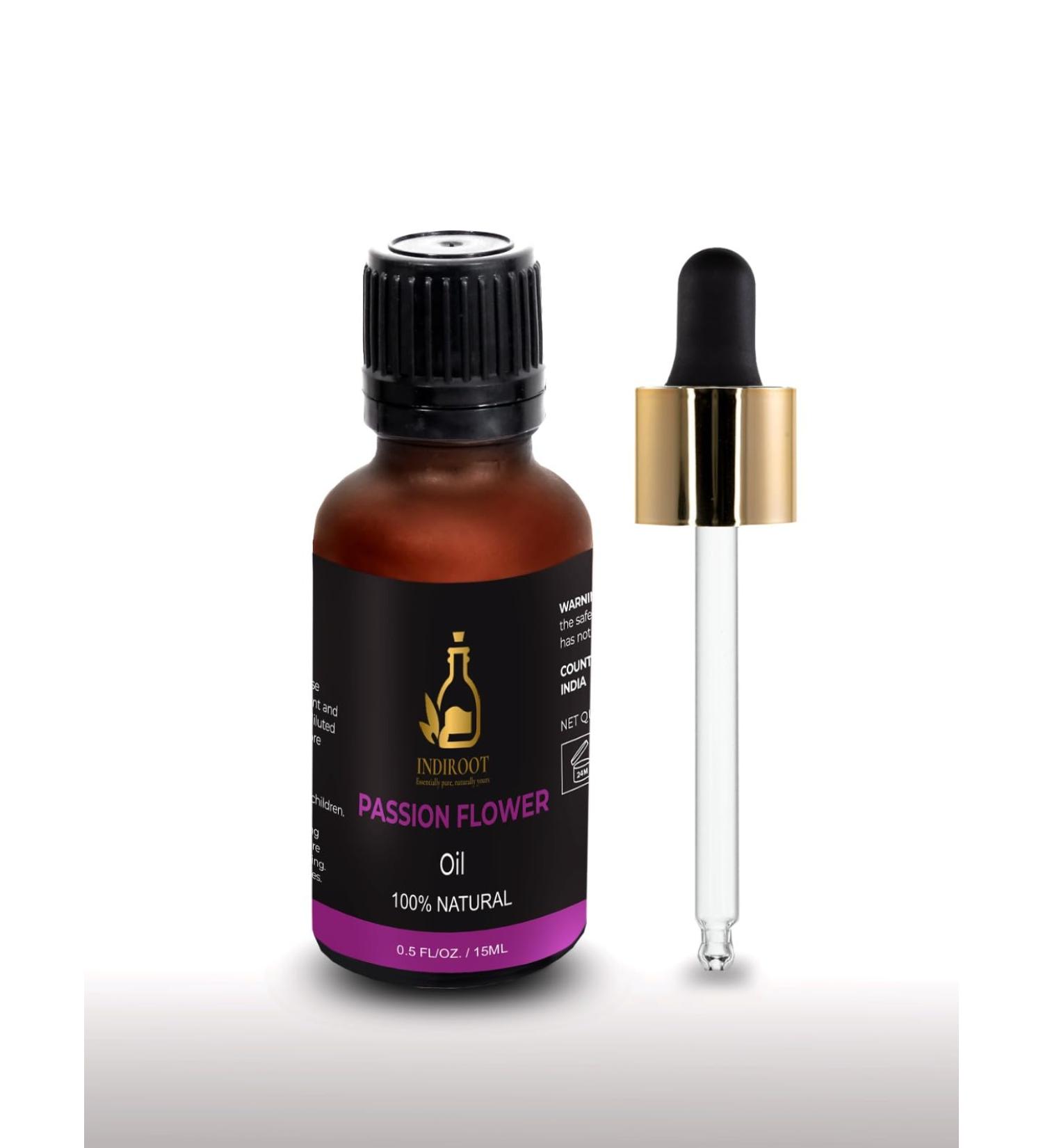 Passion Flower (Passiflora) Oil | Pure & Natural Essential Oil for Aroma Diffusers Skincare & Massage - 15ml/0.5fl oz