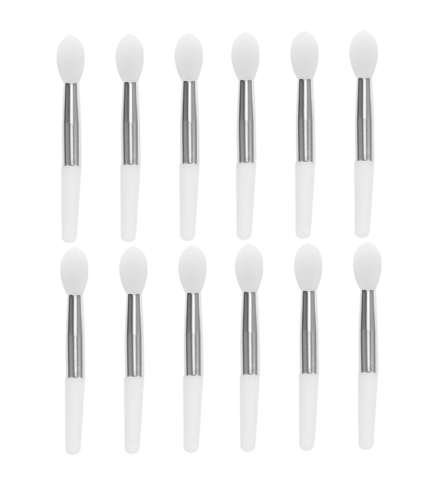 MAGICLULU 12pcs Silicone Lip Brush Travel Lip Brush Lip Makeup Brush Silicone Lip Scrubber Mini Tools Lip Applicators Lip Mask Applicator Flat Silica Gel White Concealer Brush 5.00X1.00X0.50CM White - Buy Online on GoSupps.com