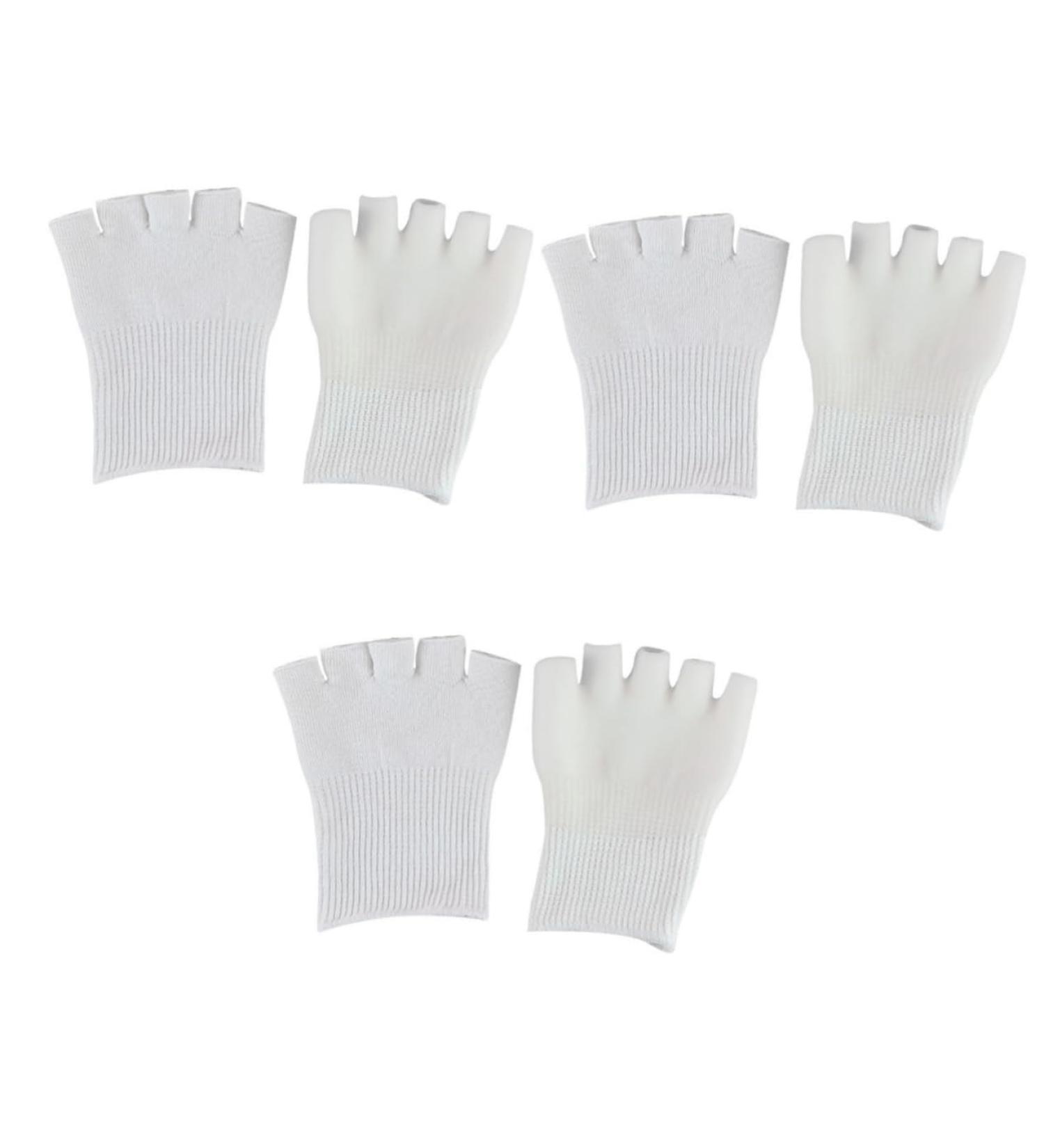 FRCOLOR 3 Pairs Heel Sleeves for Cracked Heels Toe Spacers Toe Spreader Gel Toe Protector Big Toe Separators Thumb Bunion Corrector Bunion Straightener Moisturizing White Sock - Buy Online on GoSupps.com