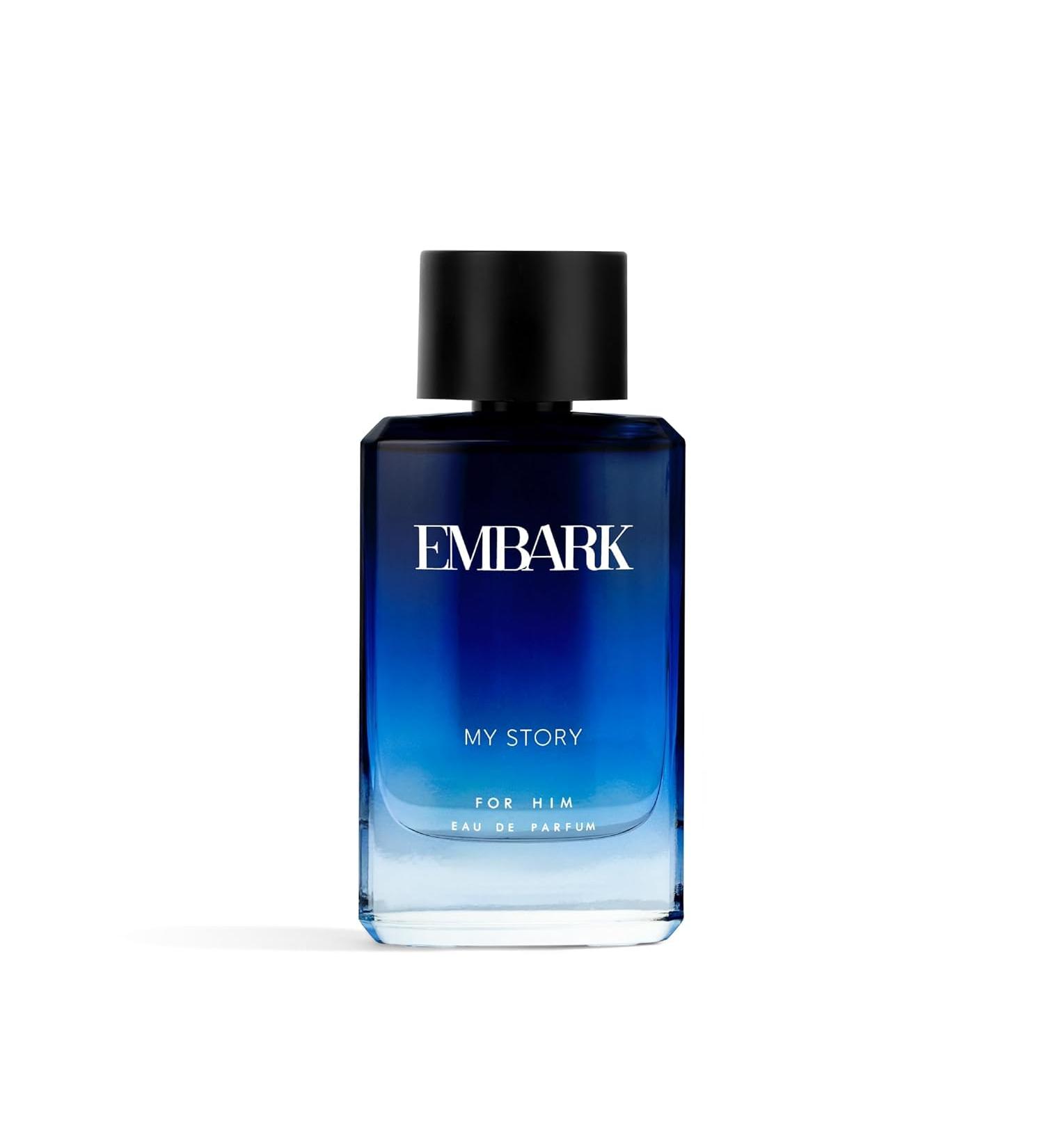 EMBARK My Story For Him Liquid Perfume For Men - 100Ml | Premium Eau De Parfum | Aquatic And Citrus Fragrance - Buy Online on GoSupps.com