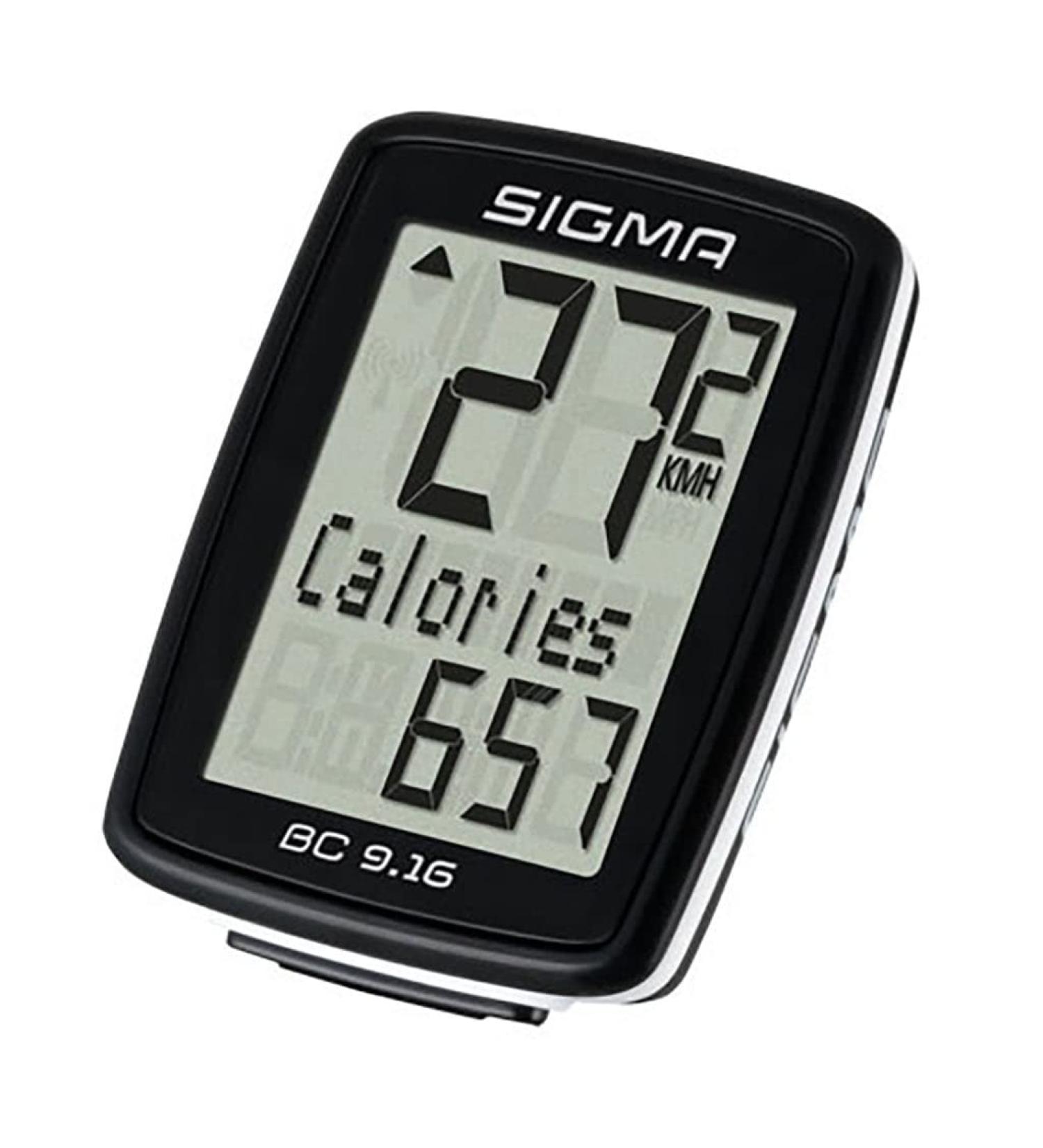Buy Sigma Sport Bicycle Computer BC 9.16 - 9 Functions Wired Speedometer Maximum Speed Black | Best Price & International Shipping - Buy Online on GoSupps.com