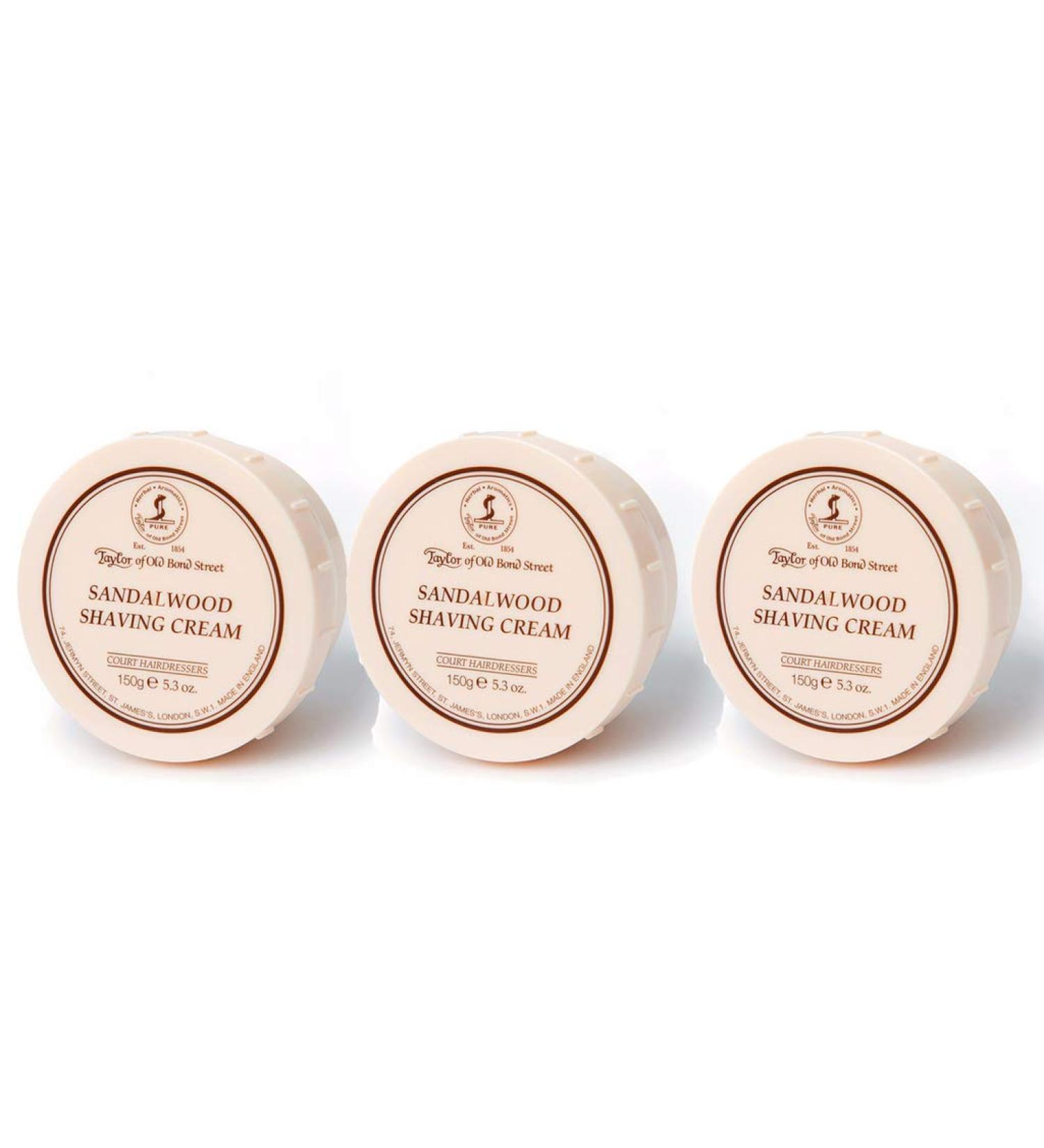 Taylor of Old Bond Street 150g Sandalwood Shaving Cream Bowl - Buy Online on GoSupps.com