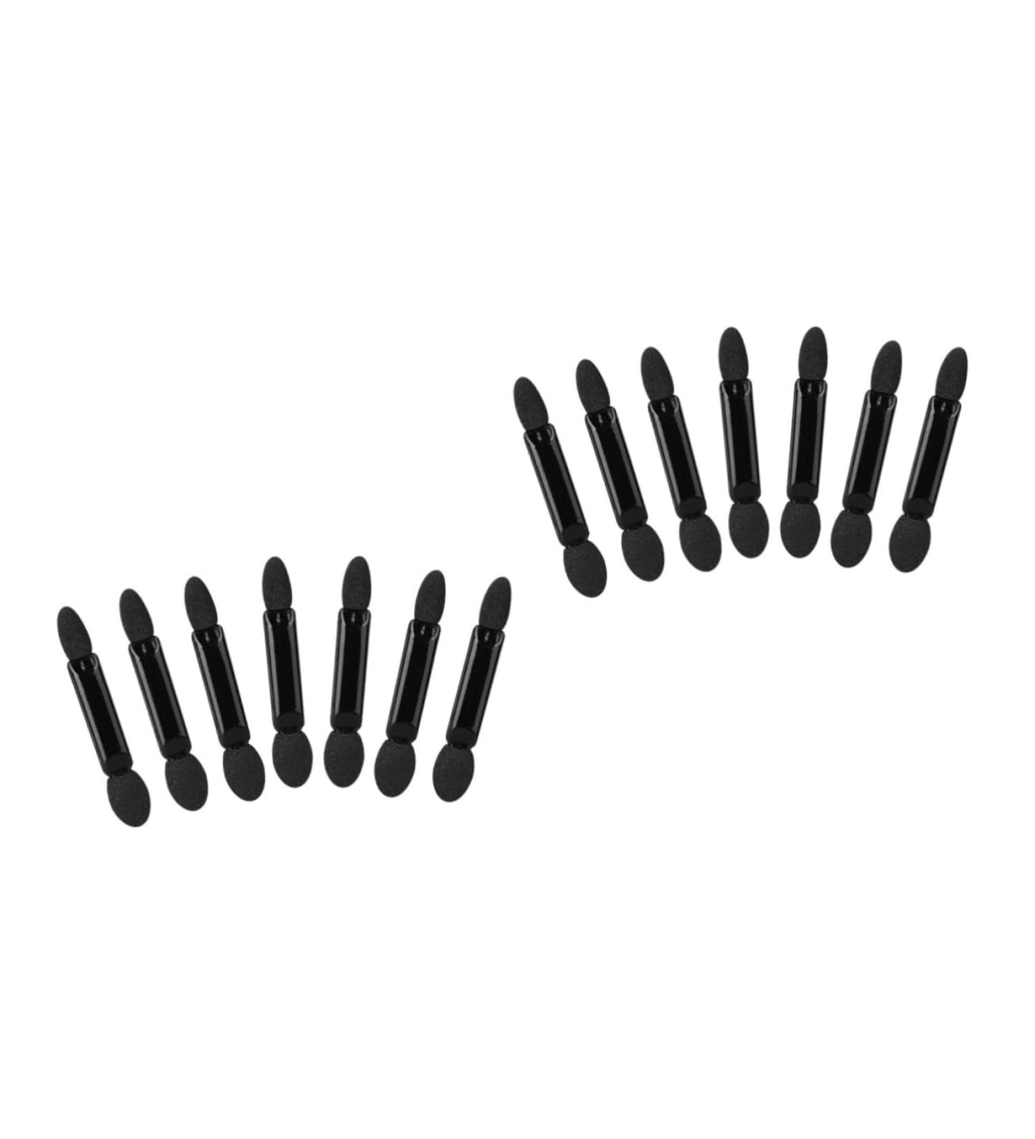 FOMIYES 200 pcs Makeup Double-ended Sponge Eye Eyeshadow Shadow Tipped Black Brush Mx2pcs Blackx2pcs - Buy Online on GoSupps.com