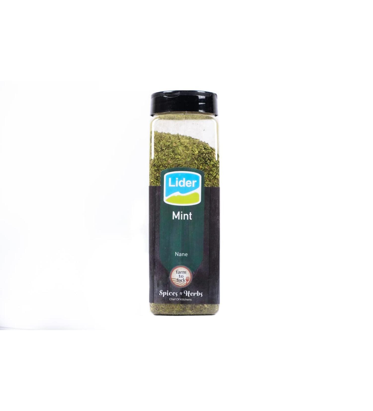 Lider Dried Mint Spearmint Leaf 140g - Premium Quality Gluten Free Non-GMO Seasoning | 100% Natural, Vegan-Friendly Essential Herbs & Spices - Buy Online on GoSupps.com