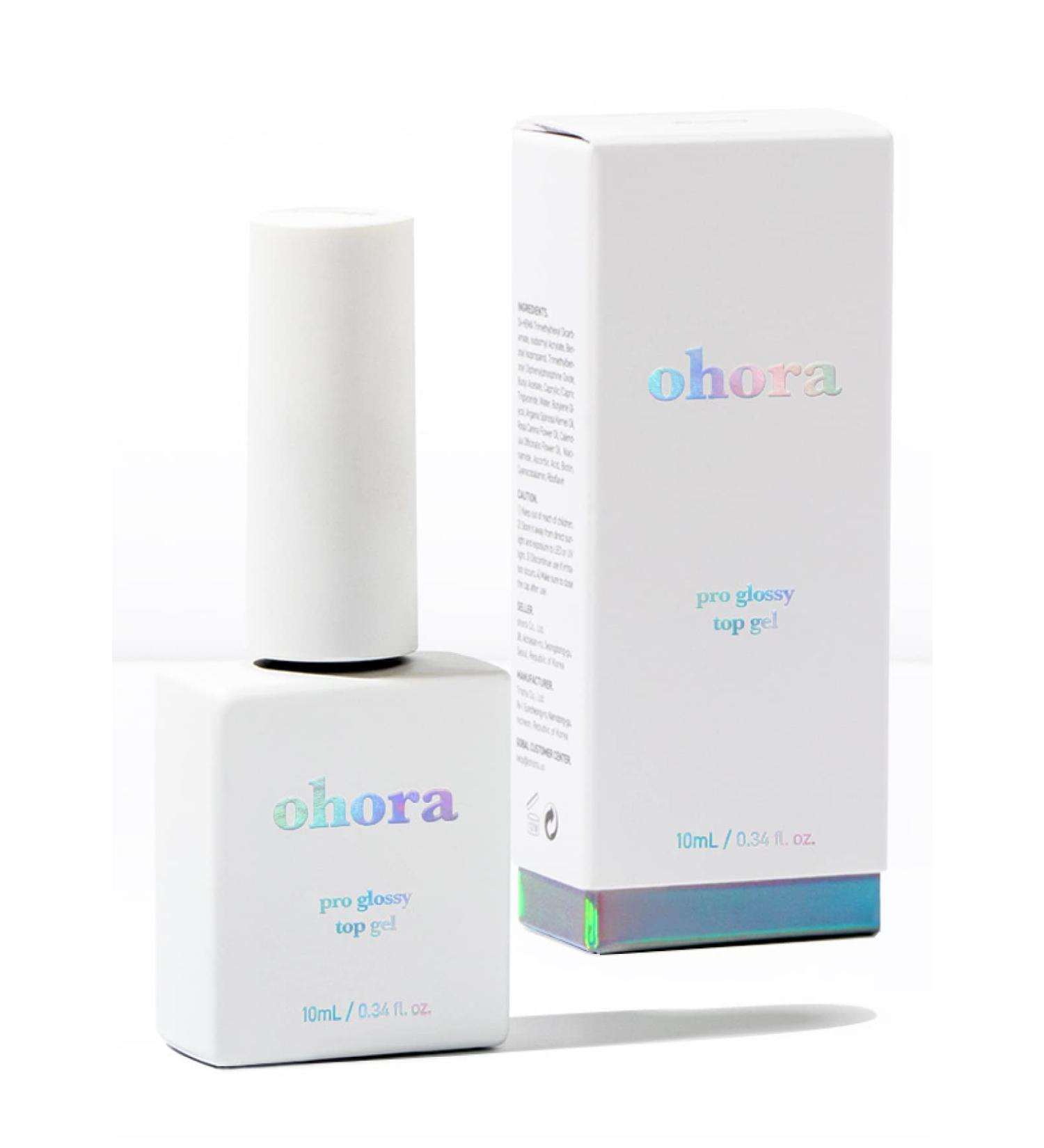 ohora Pro Glossy Top Gel - High Gloss Nail Enhancer for Professional Salon-Quality Care - 10ml - Buy Online on GoSupps.com
