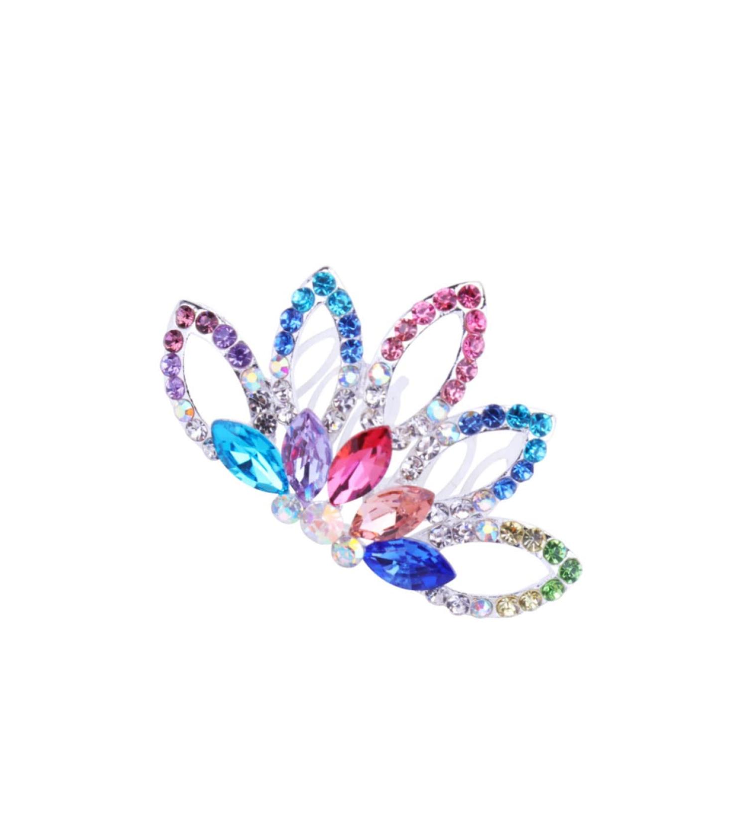 1pc Wedding Hair Clip Hair Accessories for Prom Flower Girl Hair Accessories for Wedding Princess Headwear Bride Hair Clip Kids Hair Accessories Tiara Women's Hair Comb Rhinestones - Buy Online on GoSupps.com