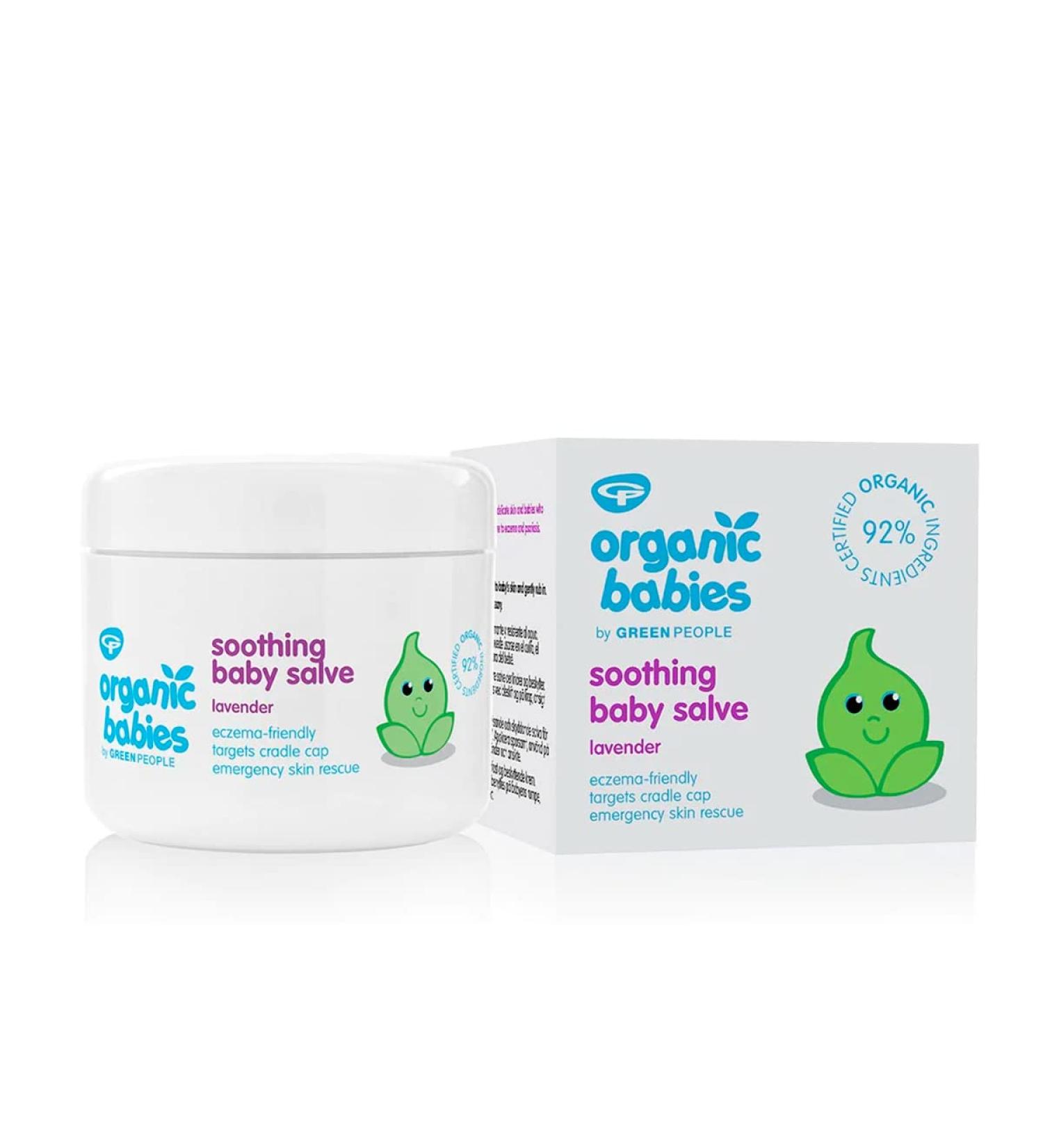 Green People Organic Babies Soothing Baby Salve 100ml - Lavender Scented, Eczema-Friendly, Paraben-Free - Buy Online on GoSupps.com