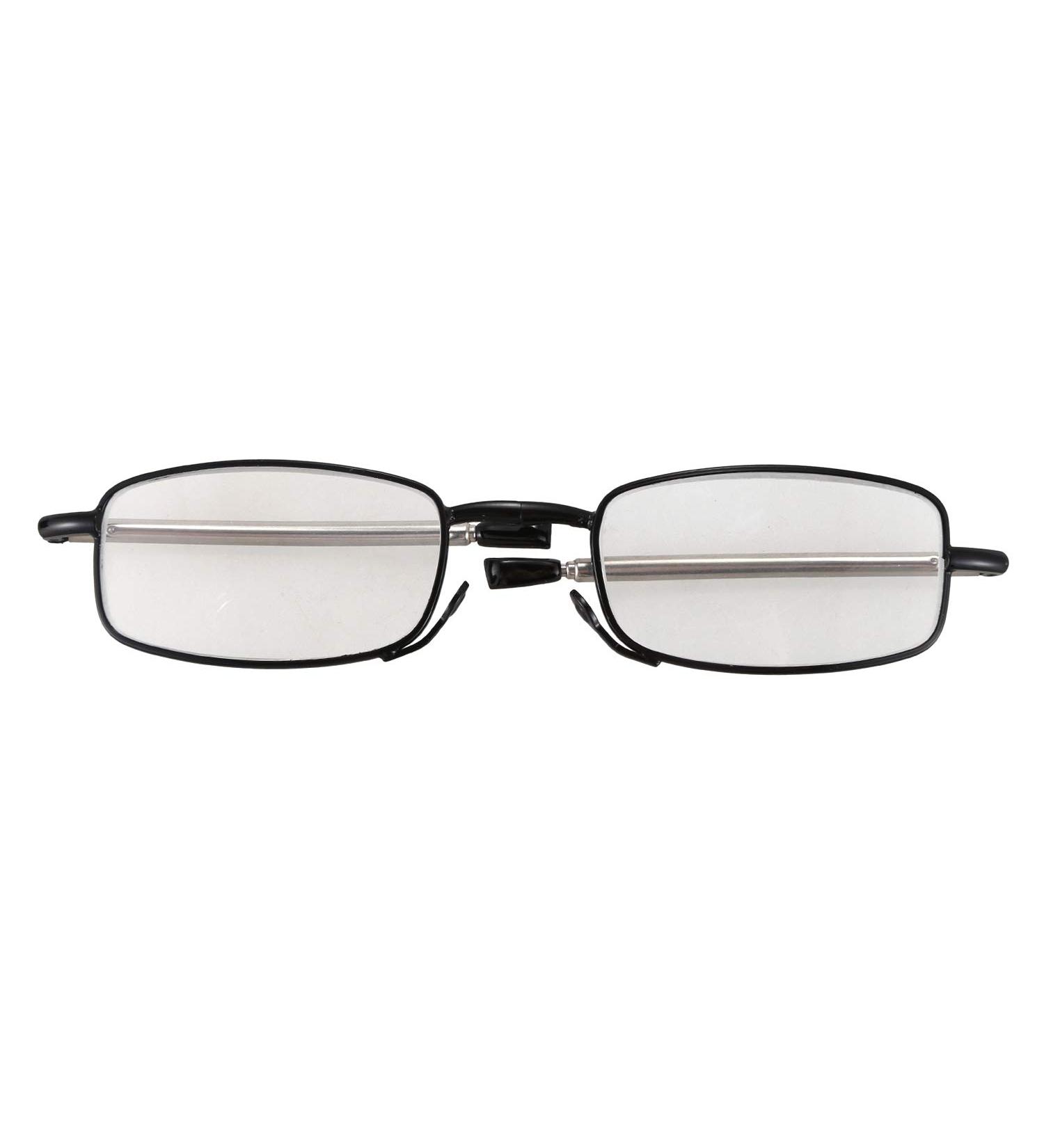 Portable Foldable Reading Glasses +1.5 for Men & Women | Compact Mini Case | Stylish Black - Buy Online on GoSupps.com
