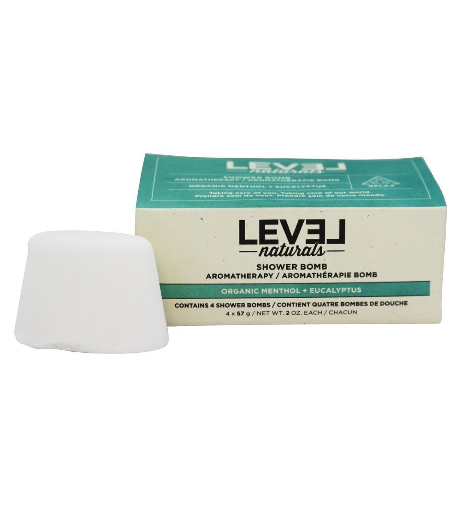 Level Naturals Shower Steamers - Organic Menthol + Essential Oil Shower Bombs | Vegan & Cruelty-Free | Made in USA | Great SPA Gifts for Mom, Birthday Gifts | Men & Women (Eucalyptus) - Buy Online on GoSupps.com