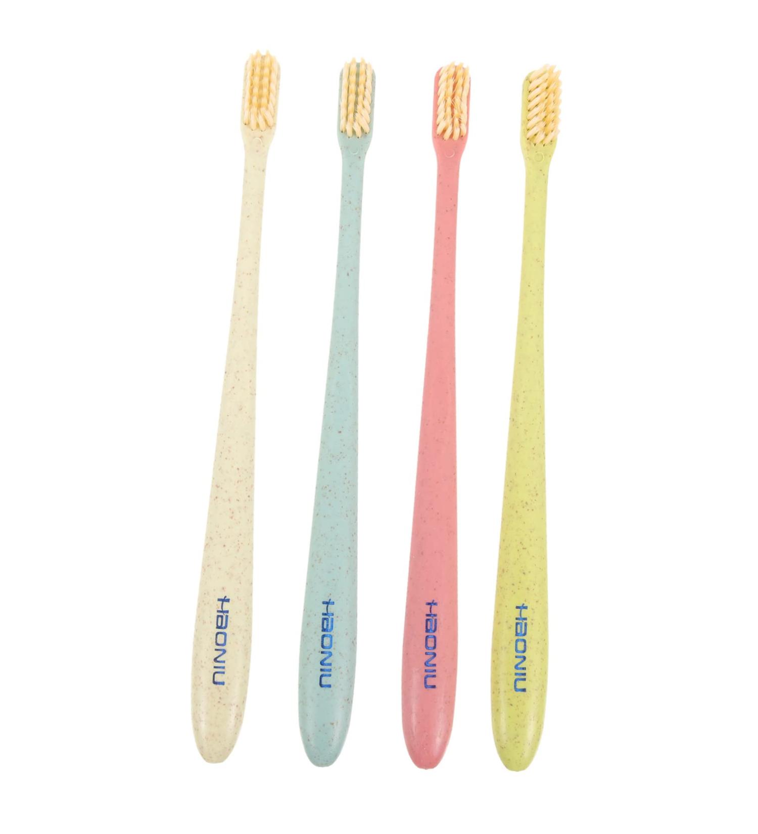 Mobestech 16 Pcs Soft Toothbrush & Tongue Brush Set - Travel-Friendly Cotton Brush 4 Pieces - Buy Online on GoSupps.com