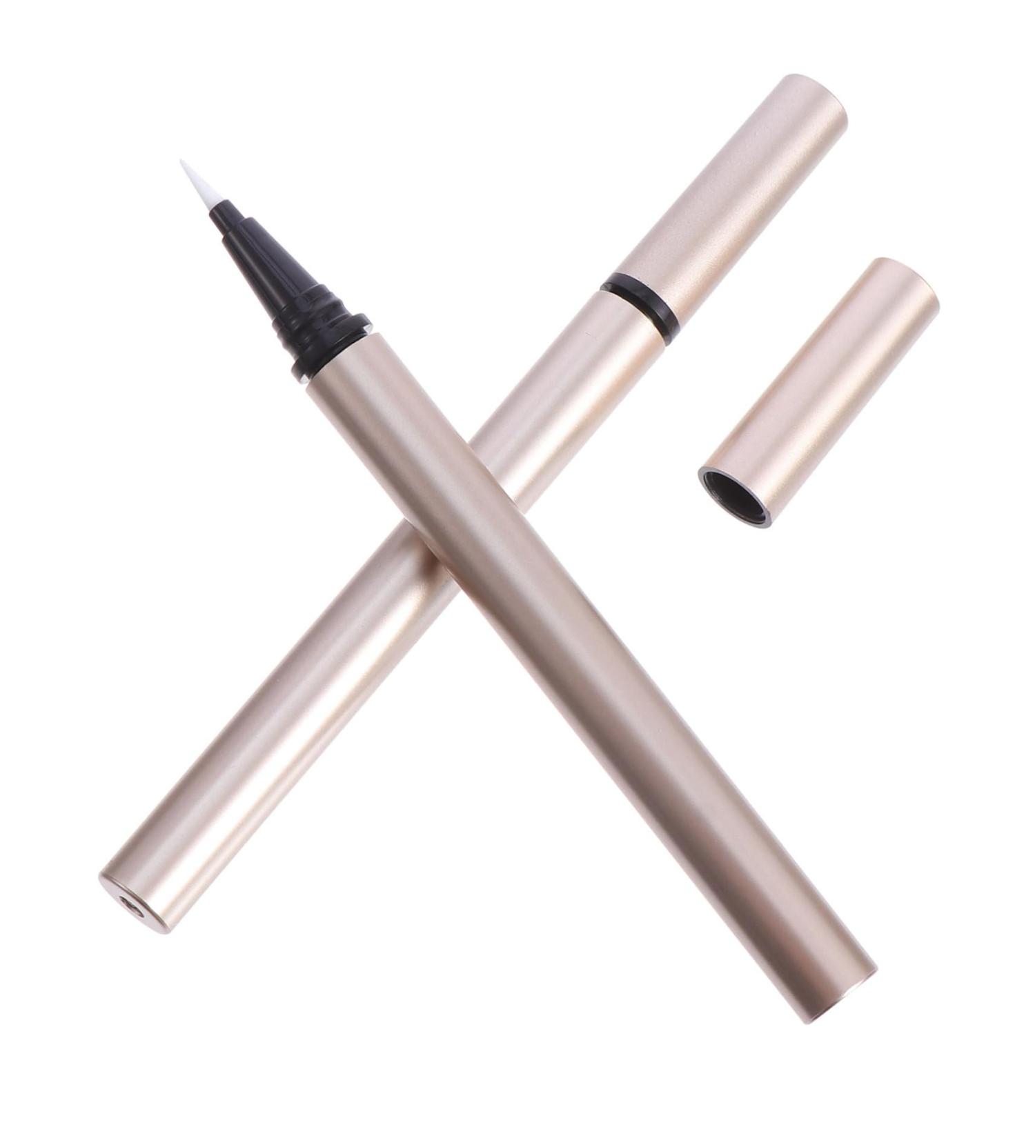 DRESSOOS 5pcs Eyeliner Empty Eyelash Empty Eyeliner Vials Tube Mini Gold Liquid Flash Stick Tube Plastic - Buy Online on GoSupps.com