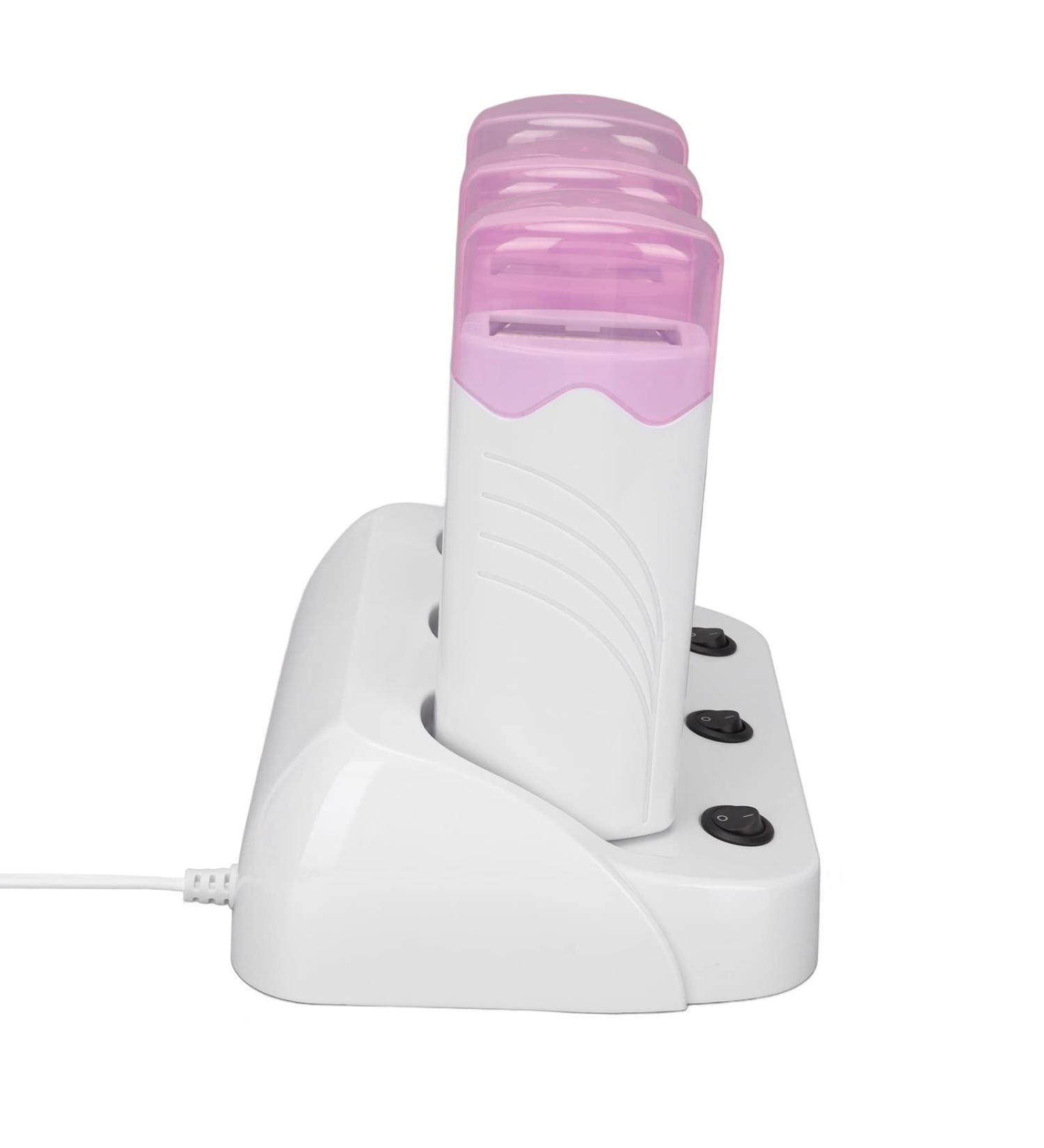 Wax Heater with 3 Rollers 40W Hair Removal Kit for Beauty Salons | International Shipping Available - Buy Online on GoSupps.com