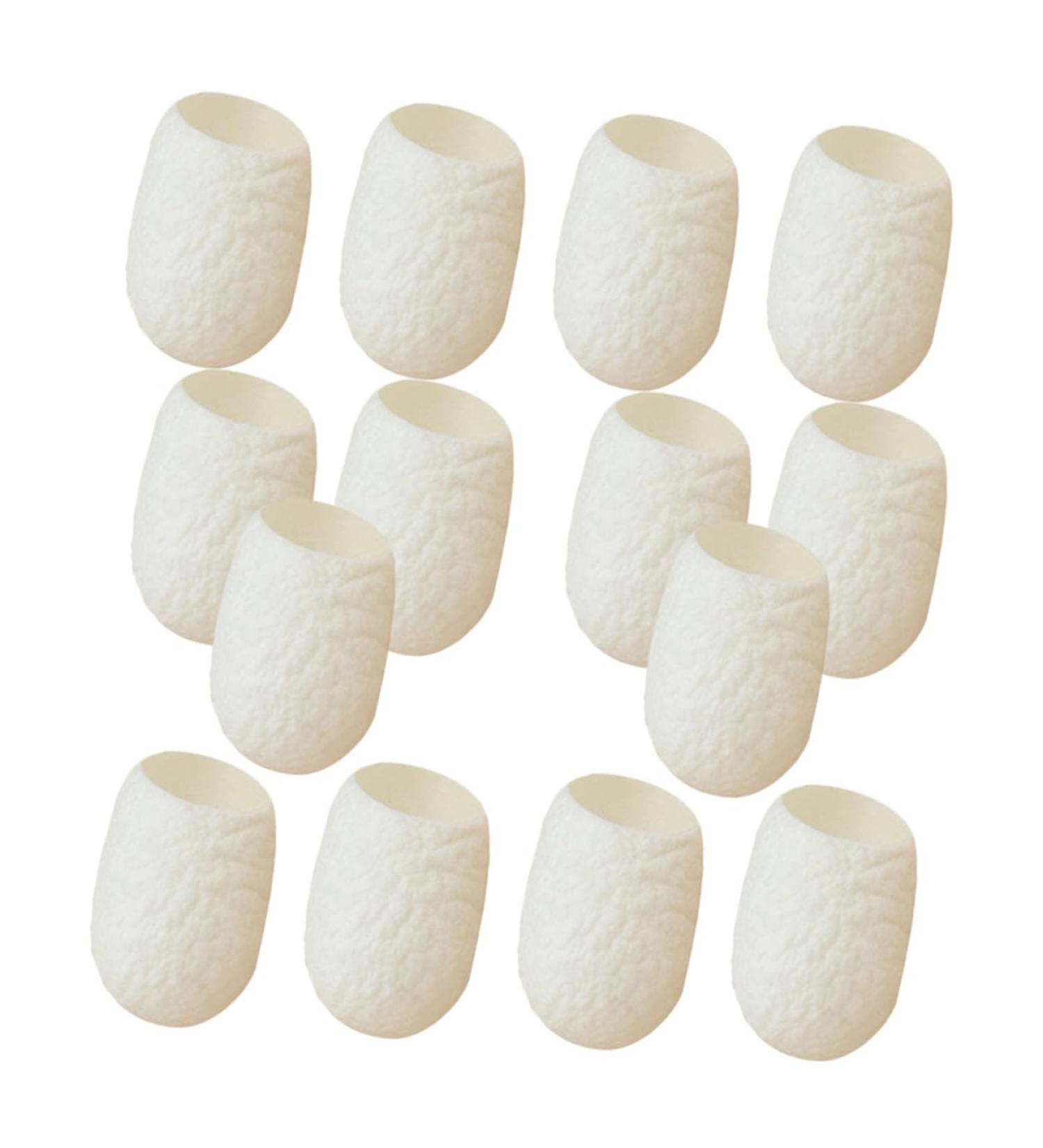 Mipcase Boules Soie Naturelles 20 Pcs Exfoliantes Douces Pour Visage Peaux Sensibles Nettoyage Quotidien Soins Visage Corps - Buy Online on GoSupps.com