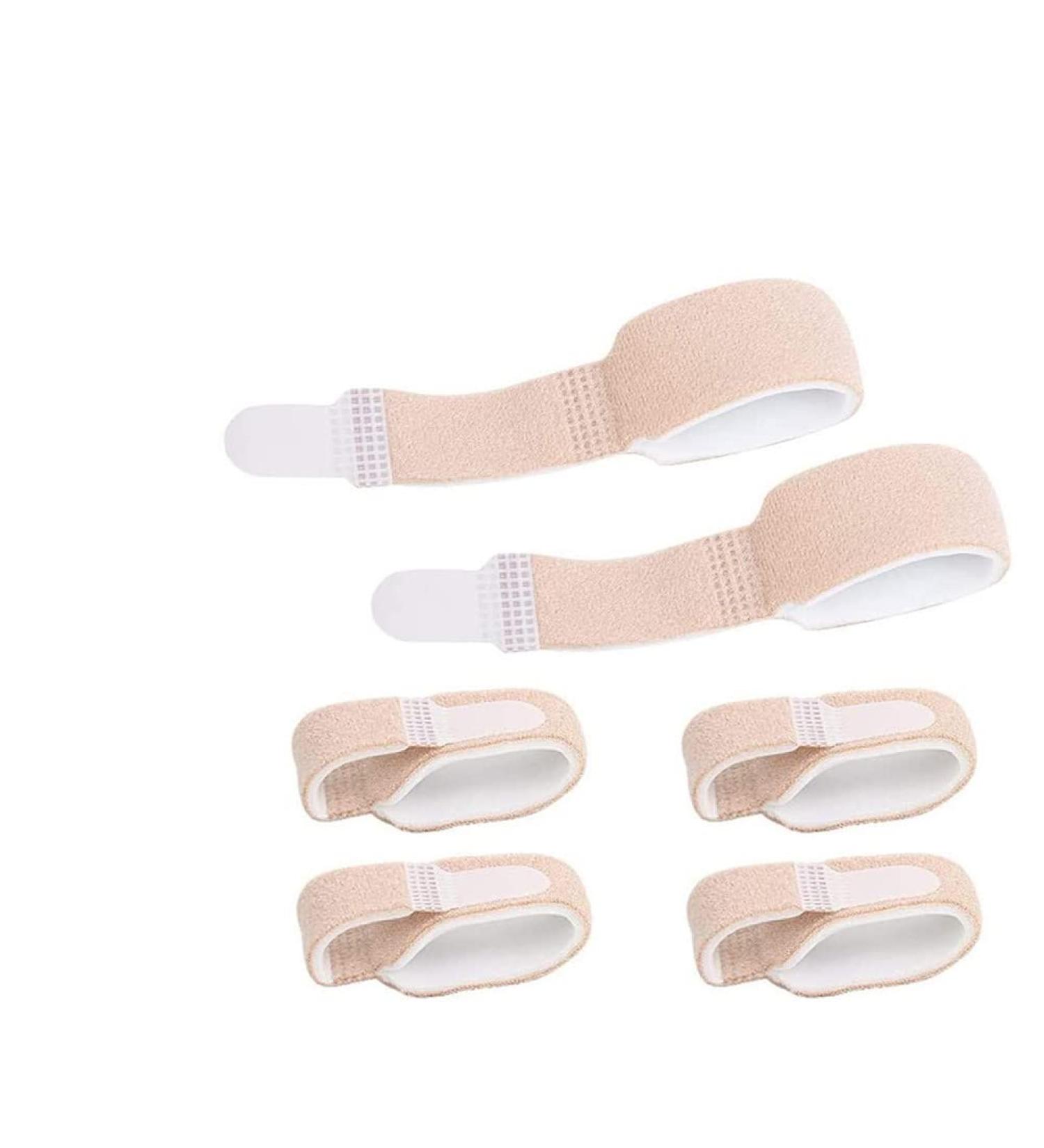 Retrofun 6-Piece Hammer Toe Corrector Bandage & Separator for Men & Women | Comfortable Toe Wrap Brace for Overlapping Toes - Buy Online on GoSupps.com