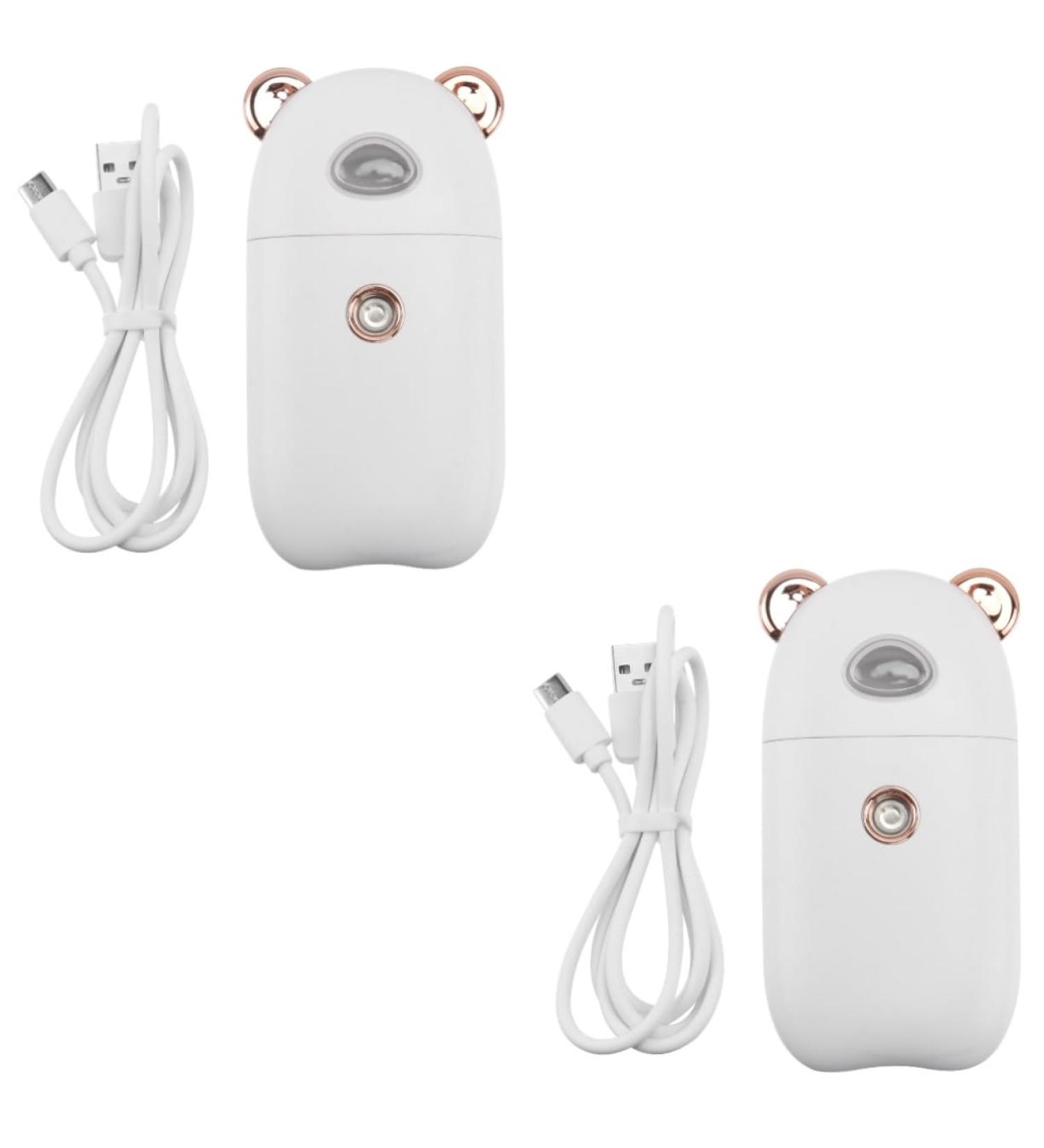 FOMIYES 2 Pcs Beauty Humidifier Facial Mister Portable Face Electric Aroma White Abs - Buy Online on GoSupps.com