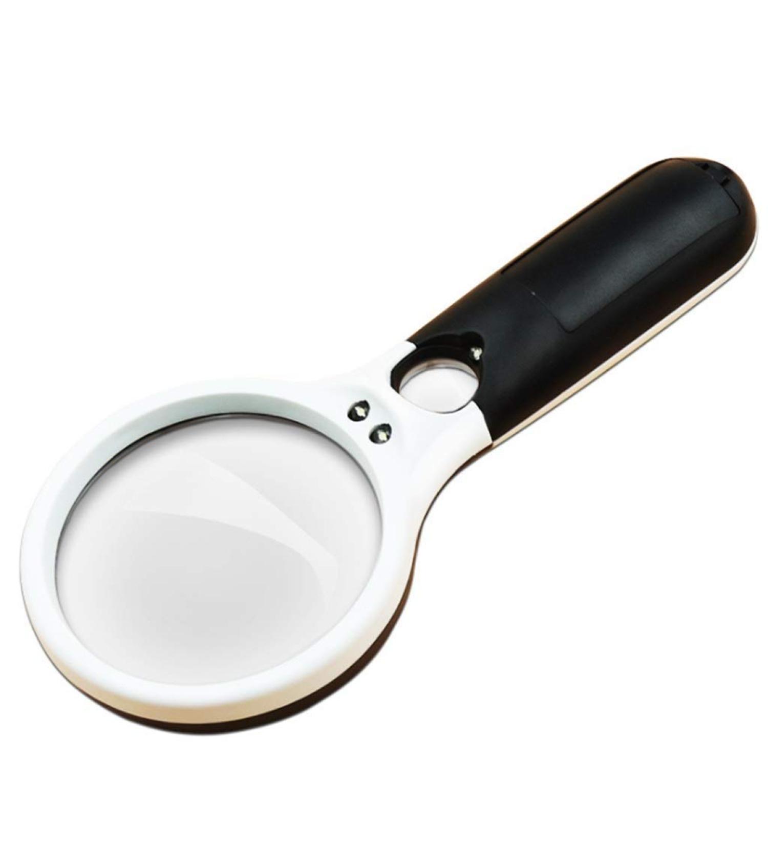 LED Handheld Magnifier with Light - 3X 20X Lens - Suitable Compatible with Books Newspapers Maps Coins and Crafts Made in China - Buy Online on GoSupps.com