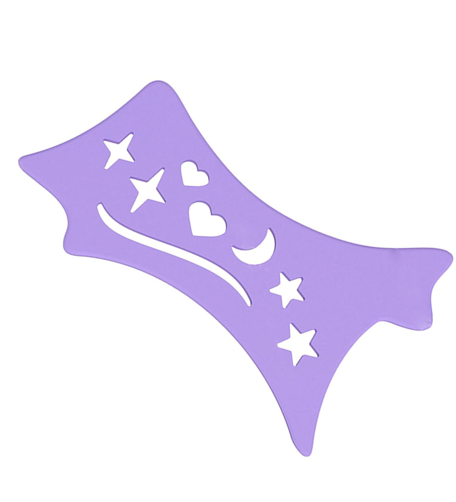 Winged Eyeliners Tool | Flexible Soft Eyeliners Tool - Contour Eye Liners Guide Reusable Cleaning Cloths for Women Purple - Buy Online on GoSupps.com