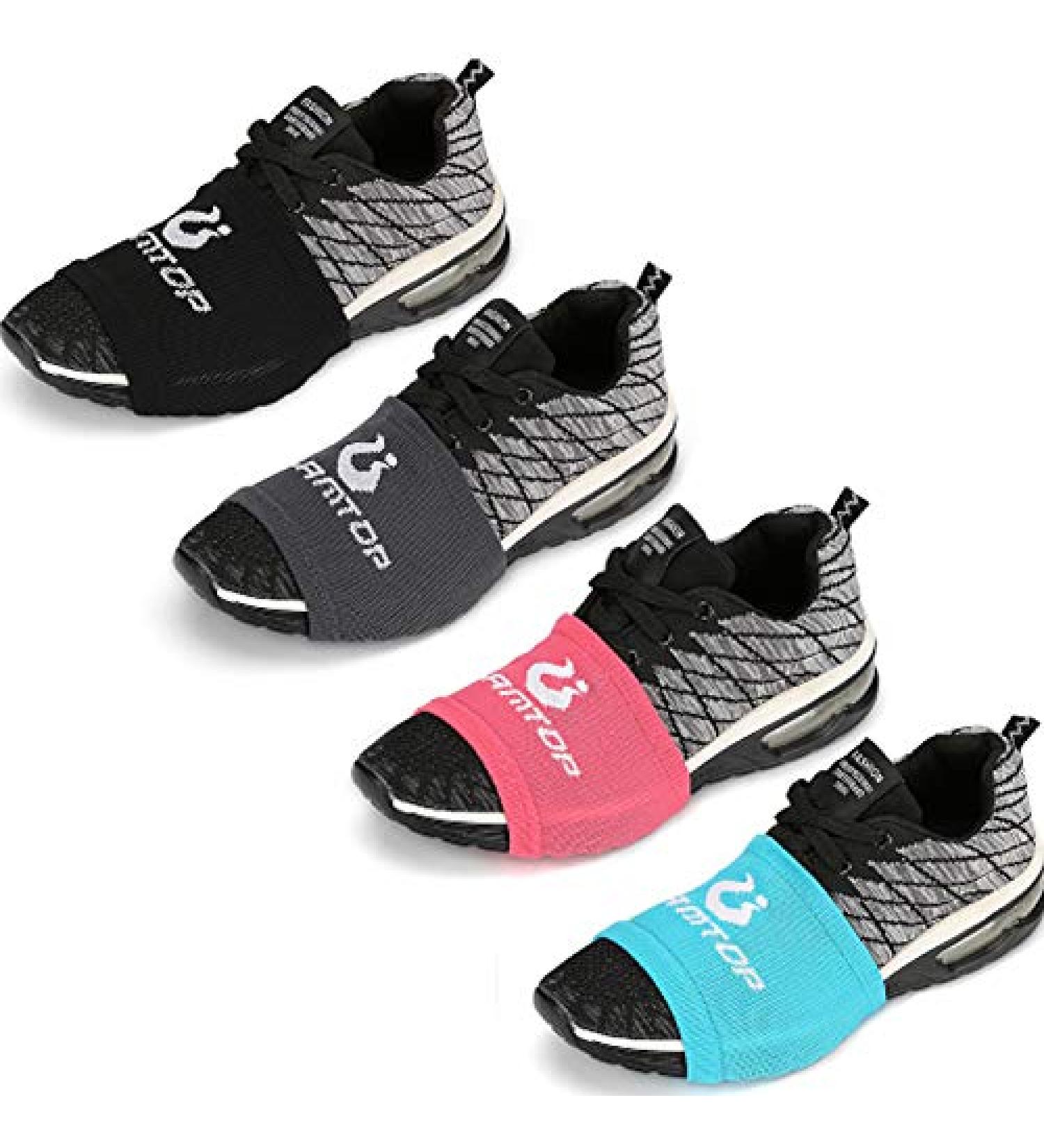 Dance Socks for Smooth Floors - 4 Pairs for Ballet Dancers, Pivots, Turns - Protect Knees (Black, Grey, Blue, Pink) - Buy Online on GoSupps.com