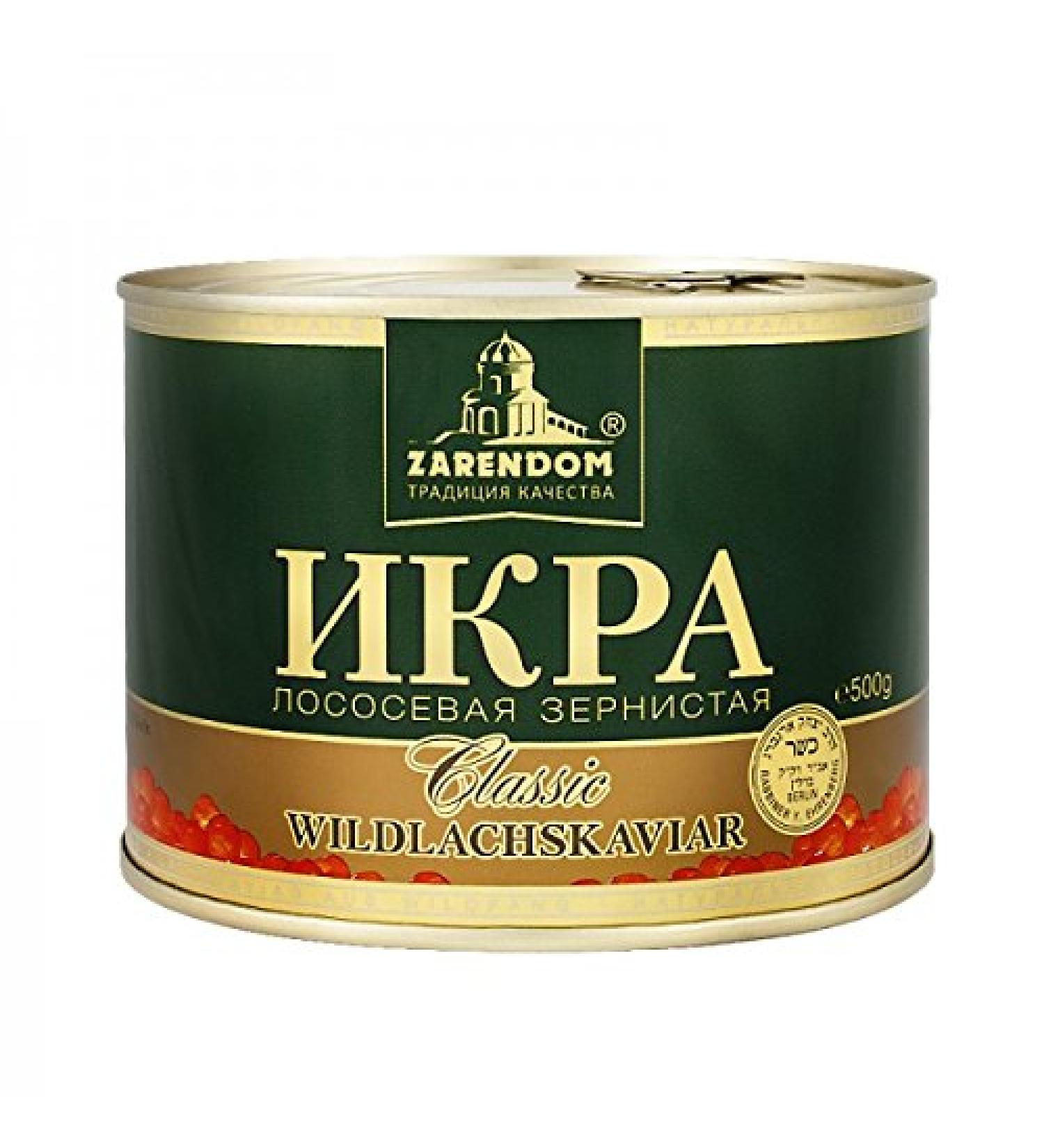 Caviar - Tsar's House Gorbusha Salmon Caviar Classic 500 g Can - red caviar - caviar -