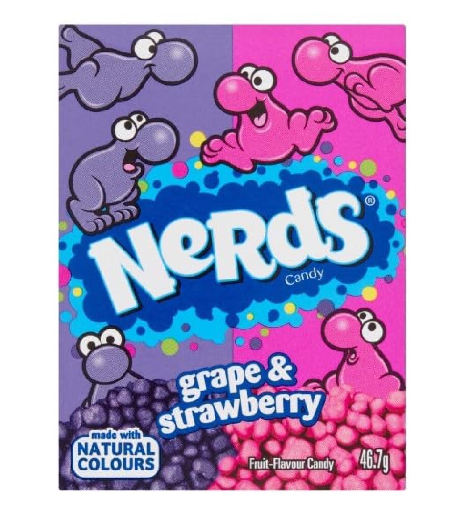 3 x Nerds Candy Grape & Strawberry 46.7G Delicious Tasty And Twisty Treat Gift Hamper For Birthday Christmas Easter Sold By Kidzbuzz