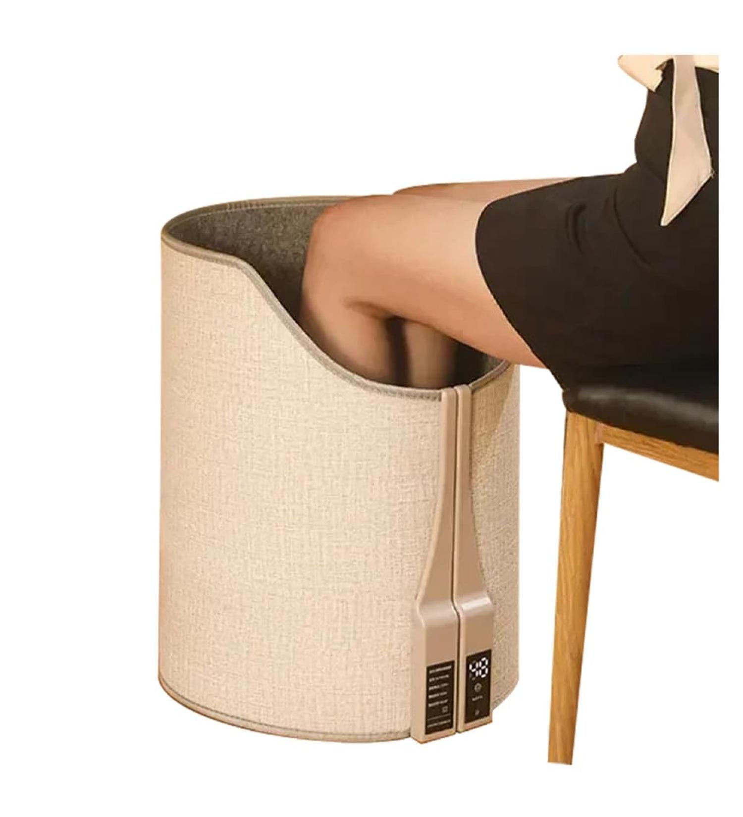 TyatoCepy Portable Electrical Foot Heater with Digital Display | Adjustable Thermostat | Foldable Foot Warmer for Home & Office | EU Connector - Buy Online on GoSupps.com