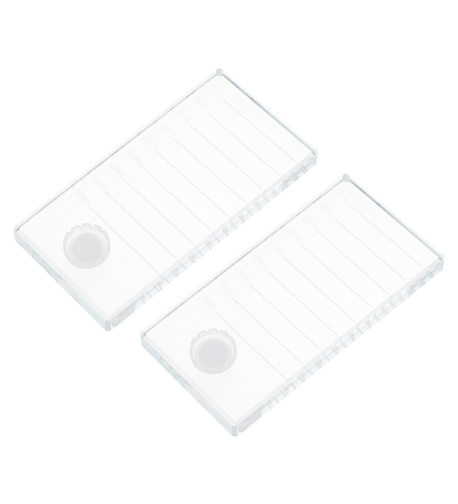 2 Pi ces Palette Verre Pour Extensions De Cils Support De Cils Plateau Professionnel 10x5cm Comme Montr  - Buy Online on GoSupps.com
