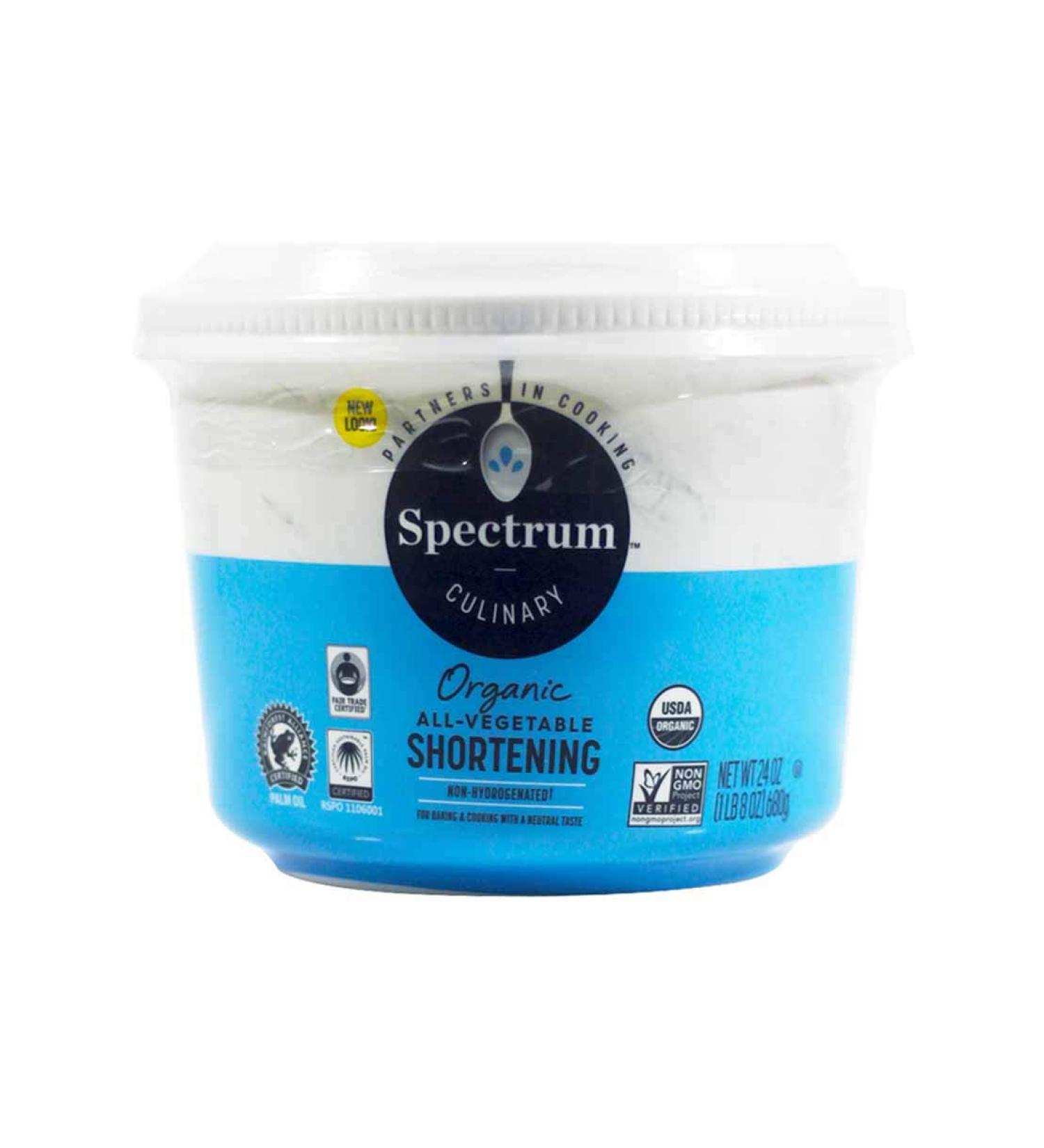 Spectrum Naturals Organic All Vegetable Shortening, 24 Ounce (Pack of 4)
