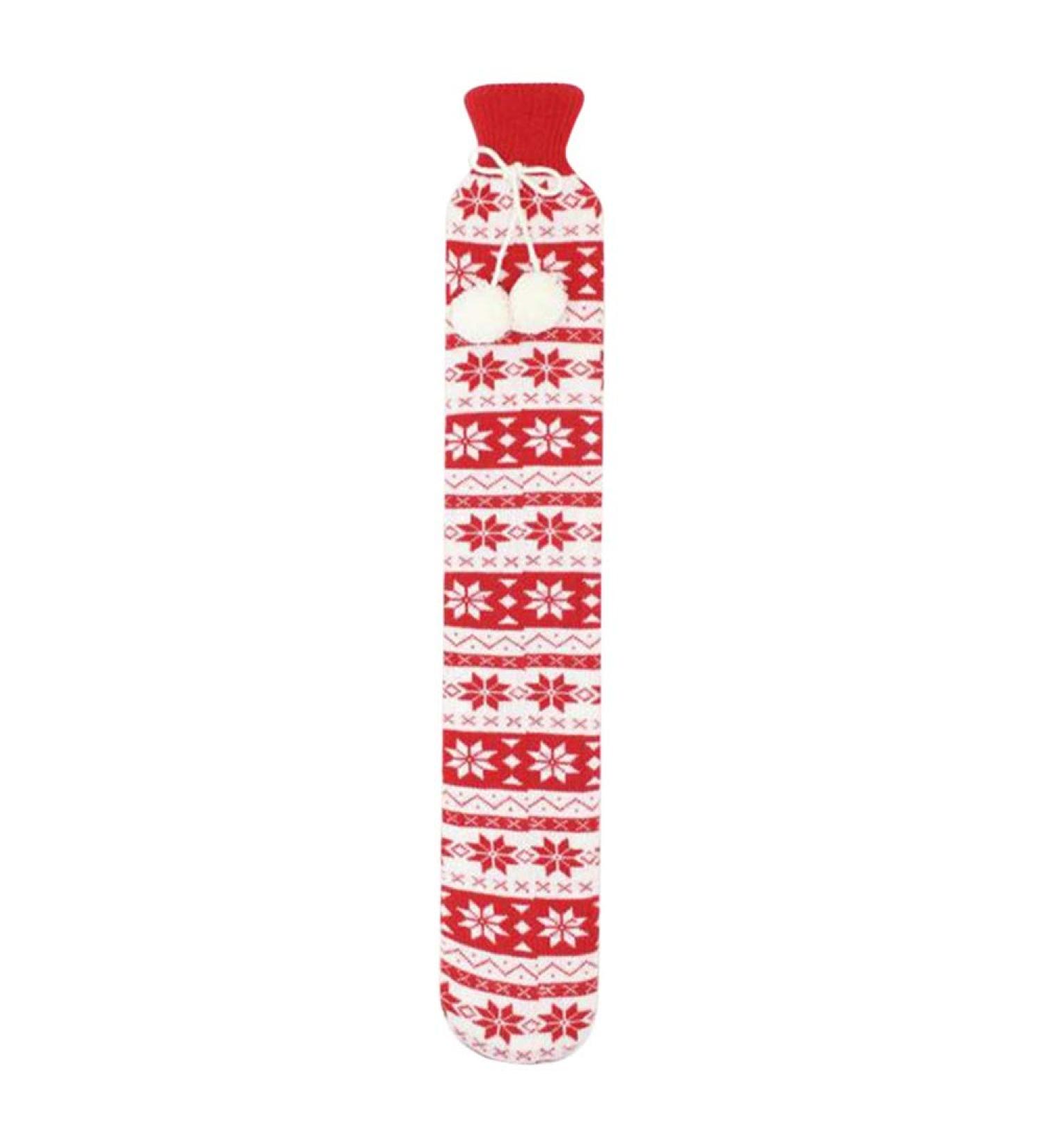Maie's Durable Plush Heating Handbag - Large Capacity Hot Water Bottle for Neck Waist & Shoulders | Warm Stripes Design - Buy Online on GoSupps.com