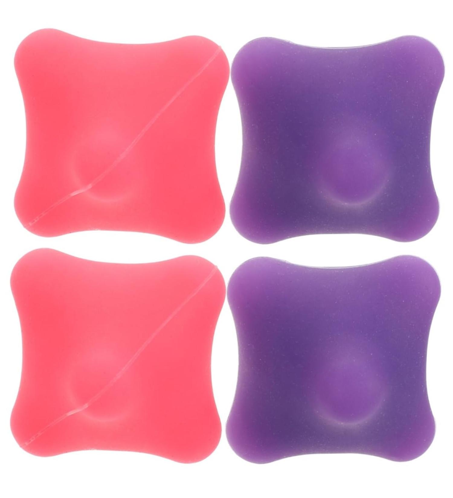 Frcolor 4-Piece Hex-Grip Myofascial Release Massage Balls - Silicone Hand Muscle Squeezer & Trigger Point Self-Massage Stress Balls (Medium 2 Colors) - Buy Online on GoSupps.com