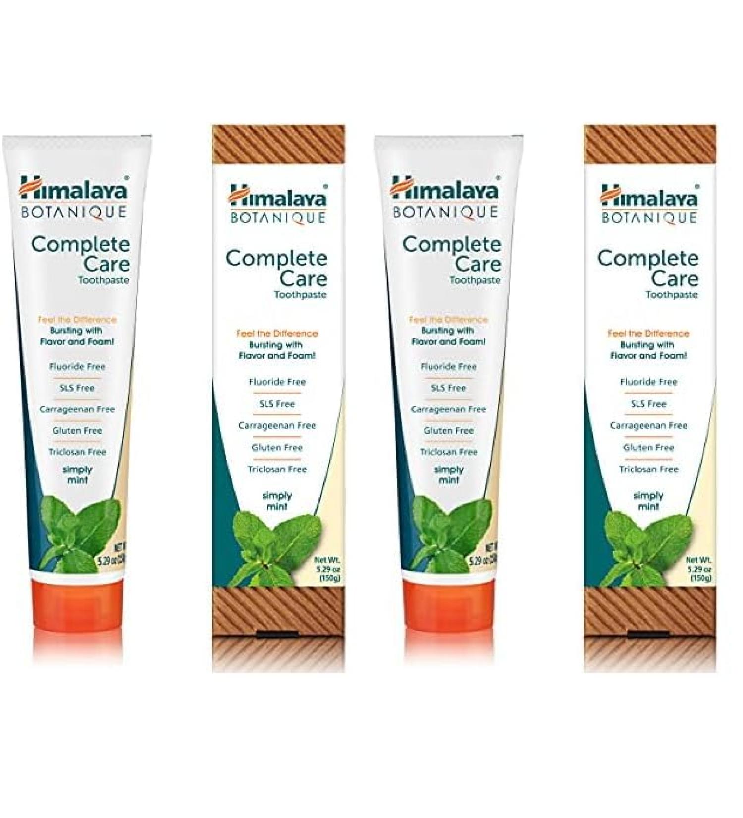 Himalaya Botanique Simply Mint Complete Care Toothpaste Refreshing Mint Flavour | Strong Teeth | Healthy Gums | Fresh Breath - 150g (Lot de 2) - Buy Online on GoSupps.com
