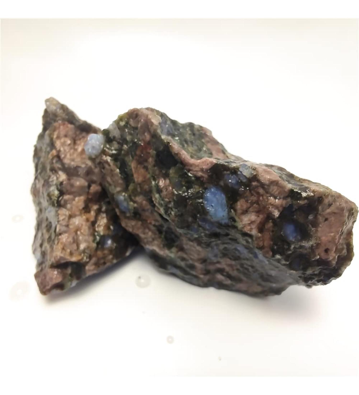 Natural Crystal Rough 80-100g Natural Blue Amphibole Specimen Decoration Stones 3-8cm 80-100g