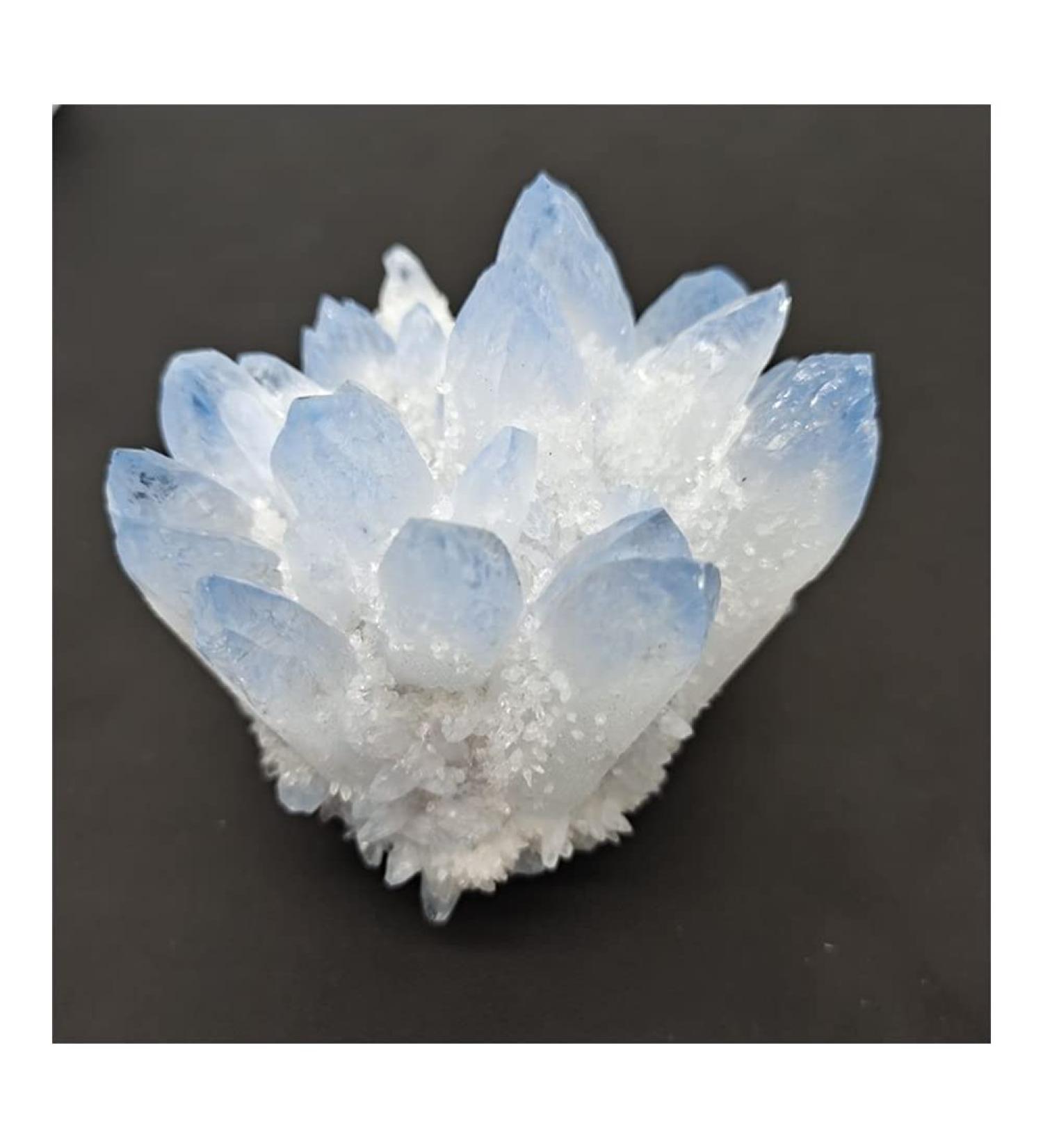 300-800g Rare Beautiful Blue Ghost Phantom Quartz Crystal Cluster Spec raw Gemstone Specimen for Home&Office Decoration fengshui Beautiful FUZEGRDLI (Size : 400-500g) - Buy Online on GoSupps.com