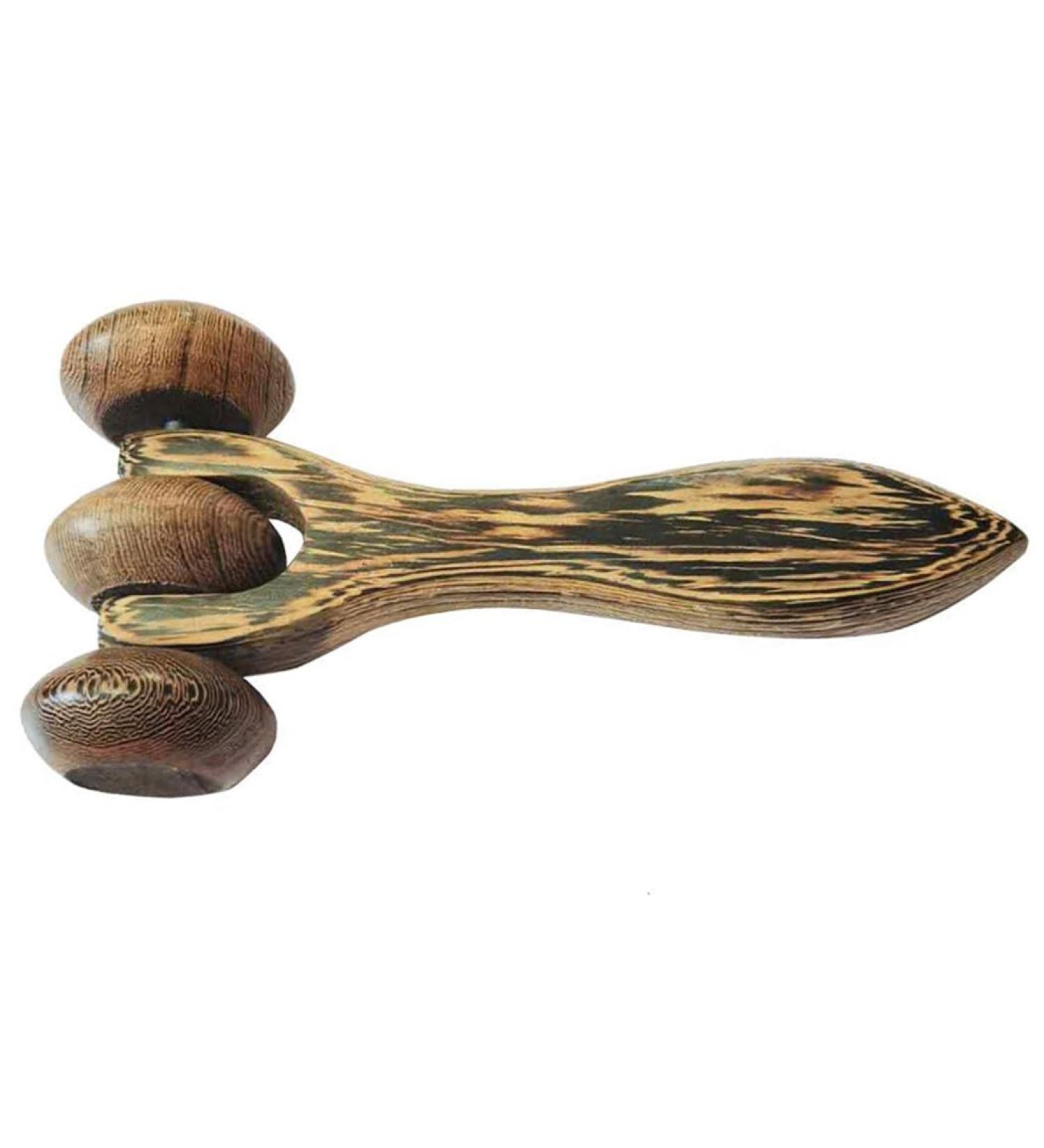 Portable Ergonomic Wooden Hand Massage Roller 7 | Enhance Relaxation & Stress Relief - Shop Now - Buy Online on GoSupps.com