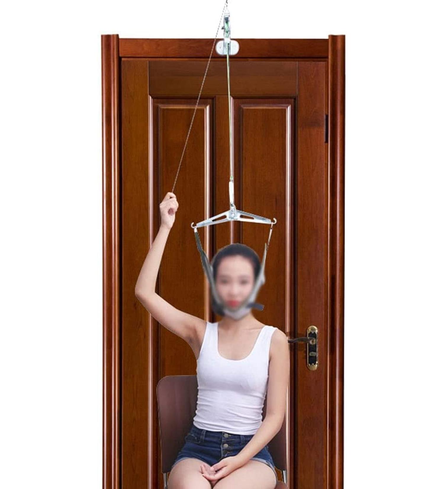 Over The Door Posture Corrector Over The Door Cervical Traction Device Set Unit Cervical Treatment Stretcher for Neck Pain Relief Portable & Easy to Install Cervical Neck Traction Device Warm as - Buy Online on GoSupps.com