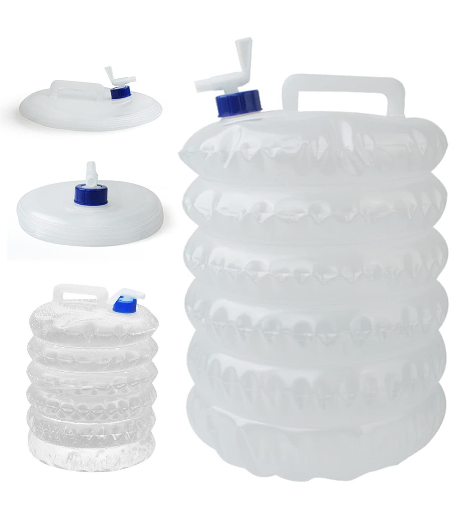 Linbonio BPA-Free Collapsible Water Container | 3.6 Gallon Camping Water Storage Jug | Foldable Portable Canteen for Outdoors, Hiking, and Survival Kit - Buy Online on GoSupps.com
