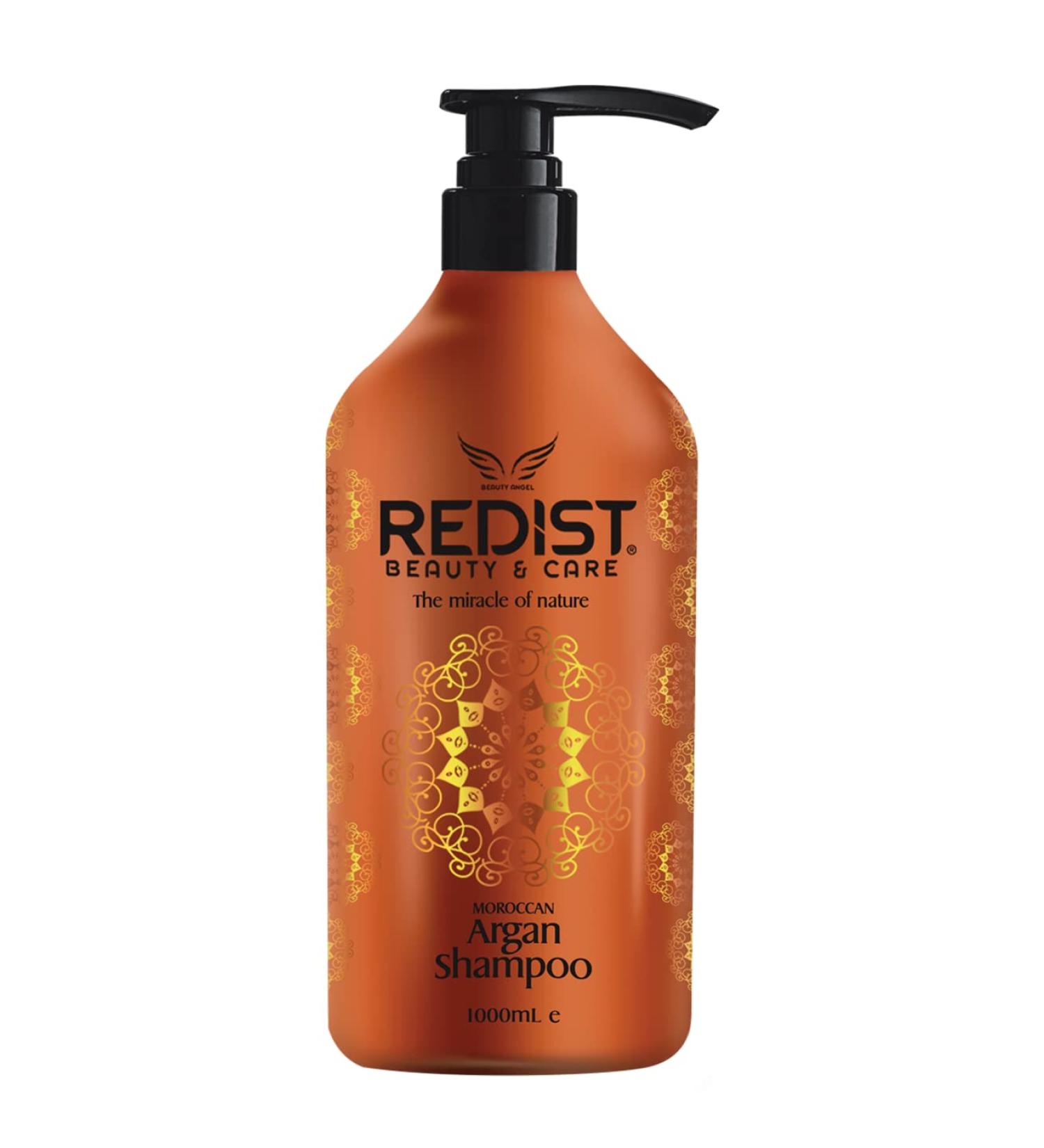 Redist Moroccan Argan Hair Care Shampoo 1000 ml | Argan Oil Hair Shampoo | Repairing Shampoo | Moisturizing | Against Dry and Damaged Hair - Buy Online on GoSupps.com